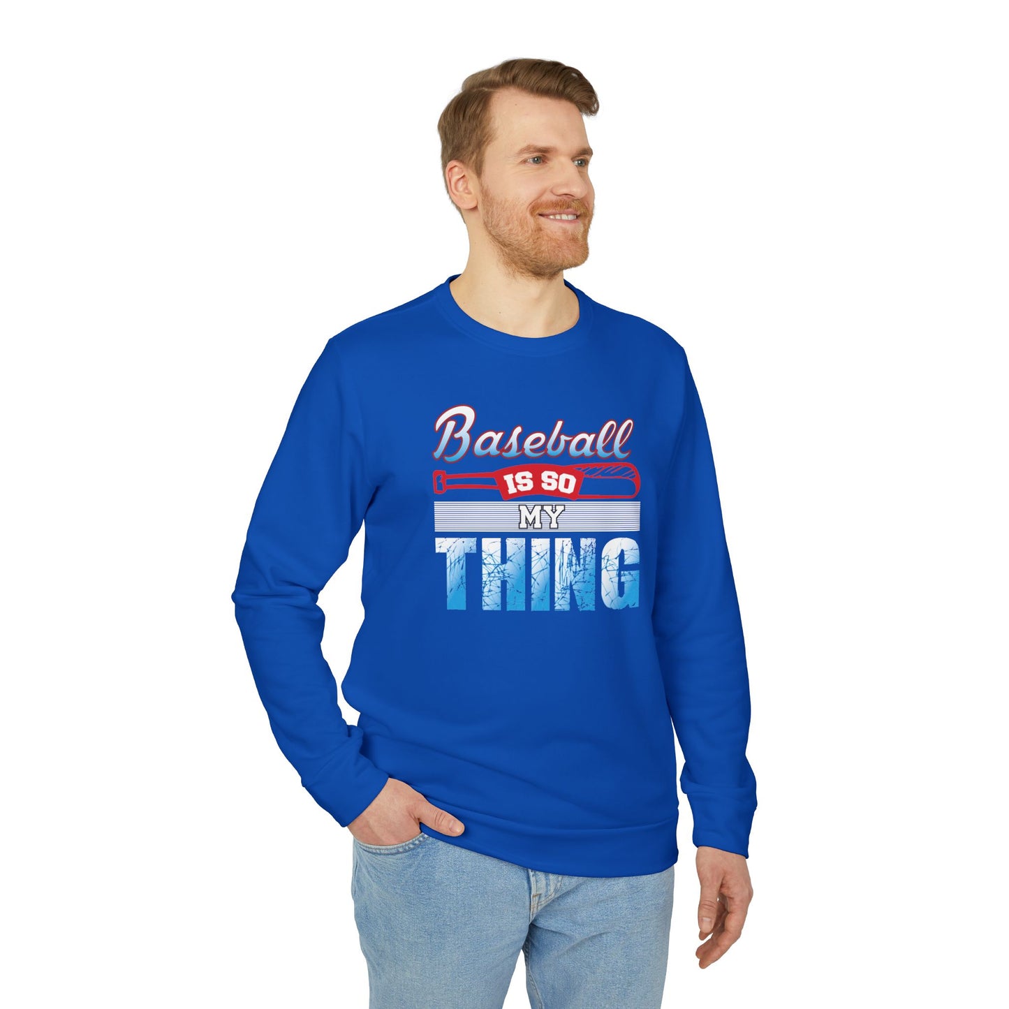 Baseball Is My Thing - adidas Unisex Fleece Crewneck Sweatshirt - 14099