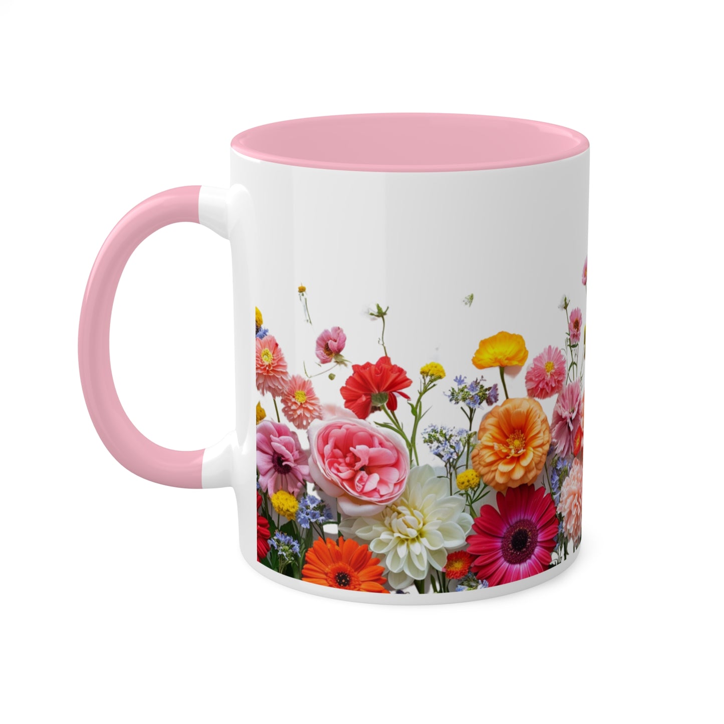 Bright Flowers - Colorful Mugs, 11oz