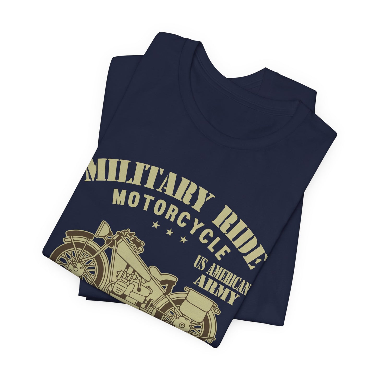 Military Ride Motorcycle - Unisex Jersey Short Sleeve Tee - 13149
