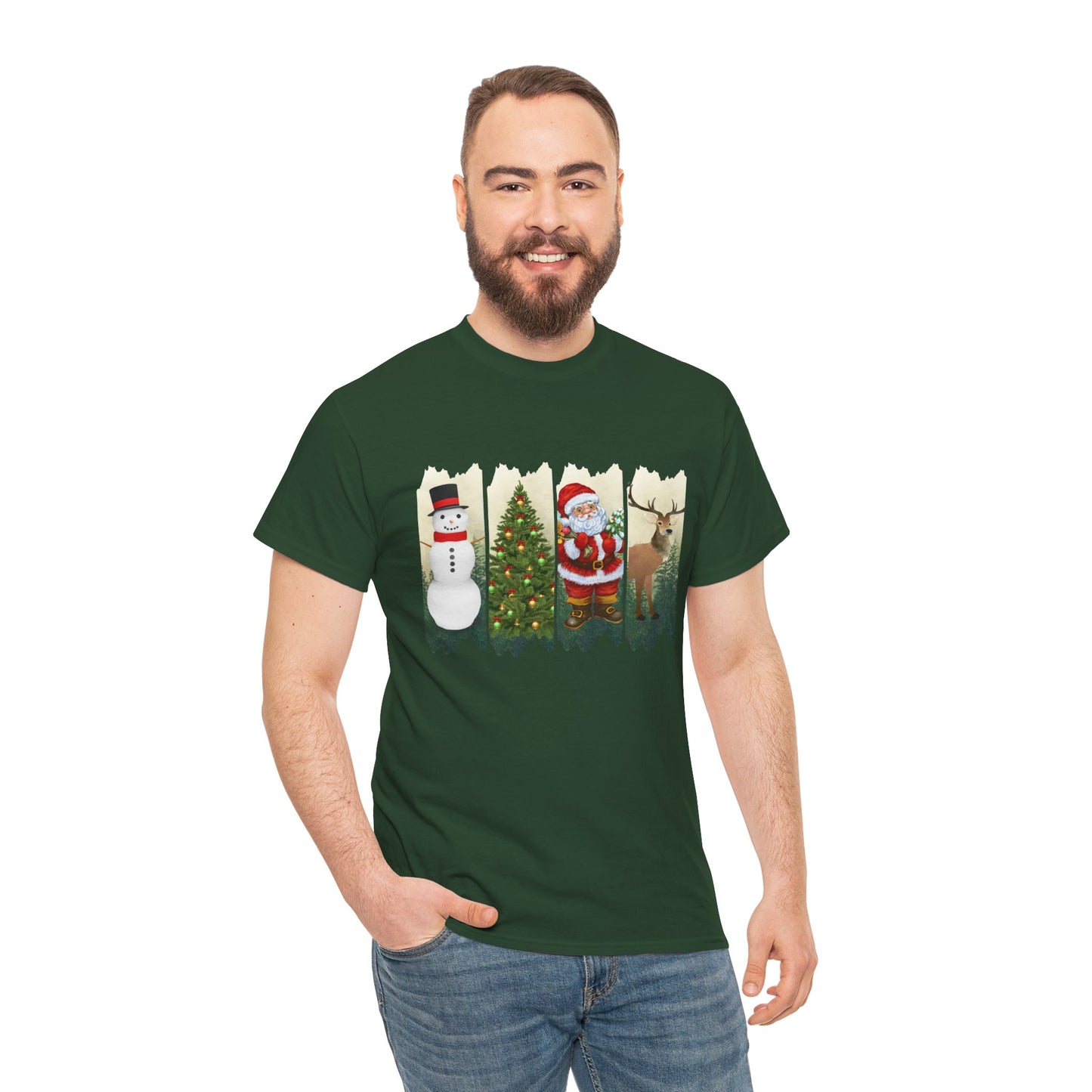 Merry Christmas - Unisex Heavy Cotton Tee - 10084