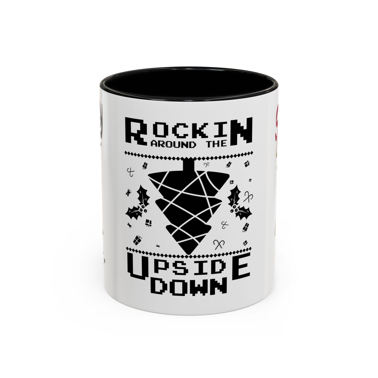 Rocking Around The Tree Upside Down - Accent Coffee Mug (11, 15oz)