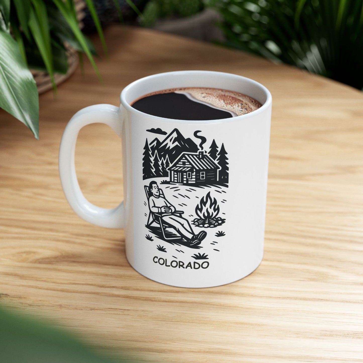 "Colorado: Where ‘getting away from it all’ means a weekend in the mountains." Ceramic Mug - 13507