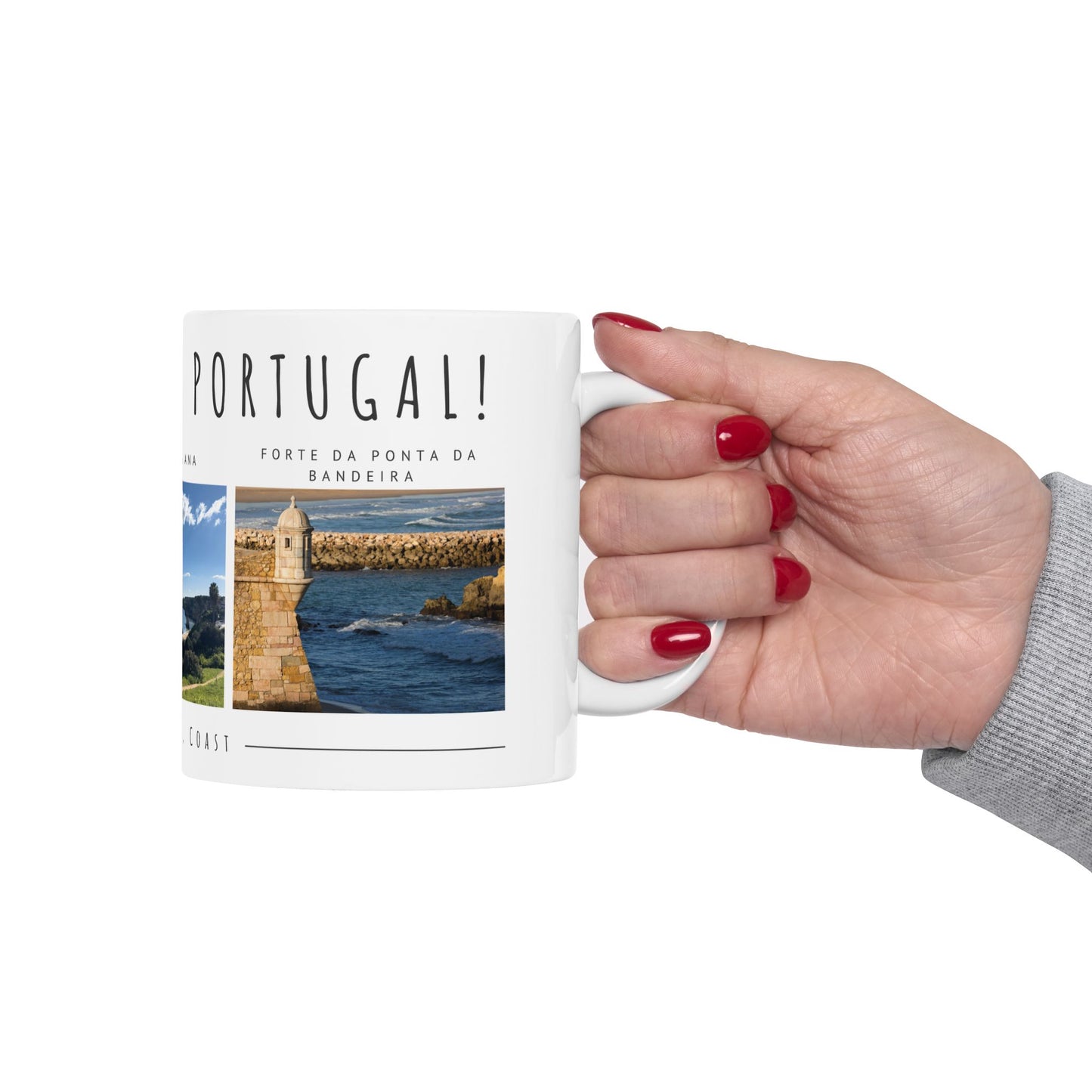 Hello, Lagos, Portugal Scenic Ceramic Mug - Perfect for Coffee Lovers - 12100