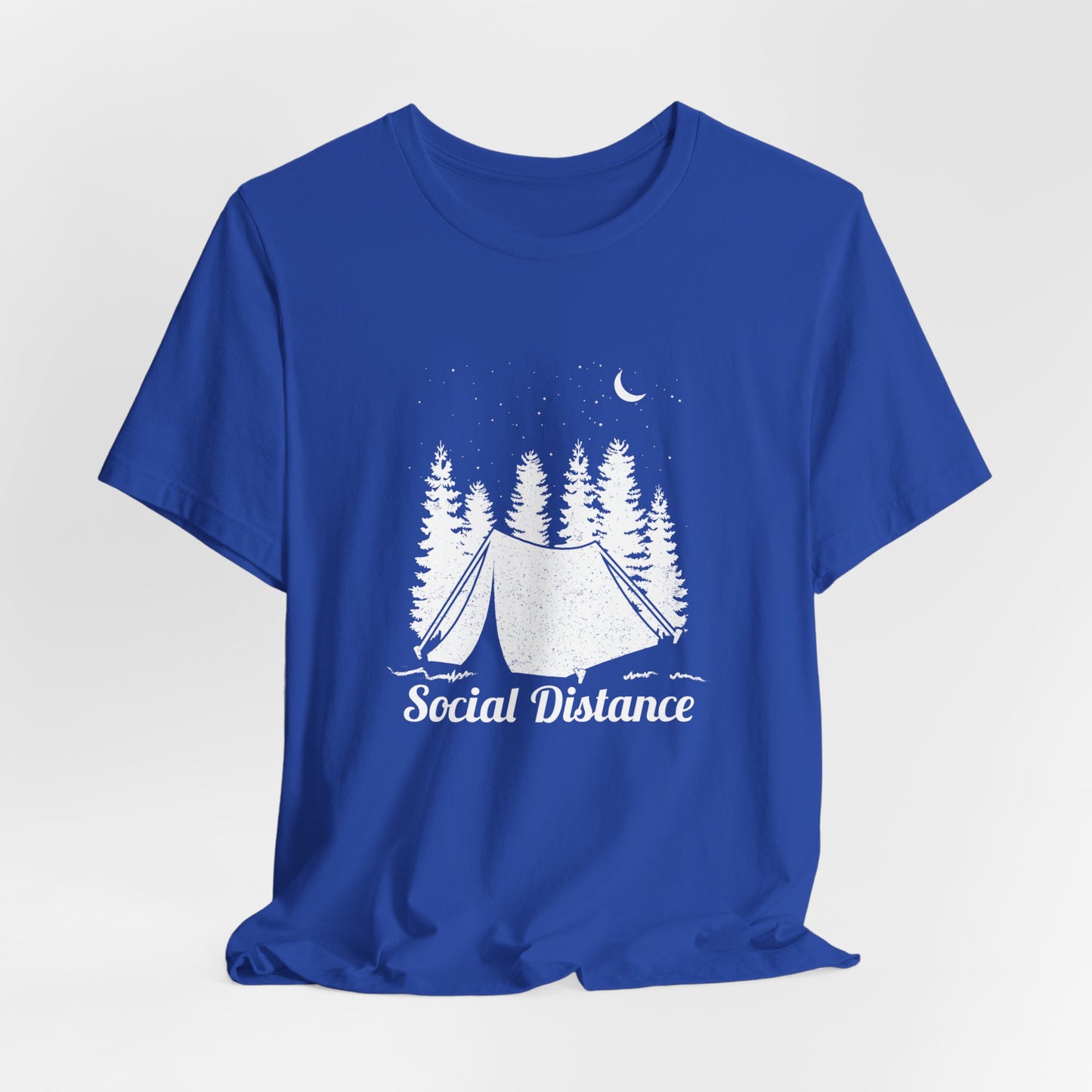 Camping: Social Distance - Unisex Jersey Short Sleeve Tee