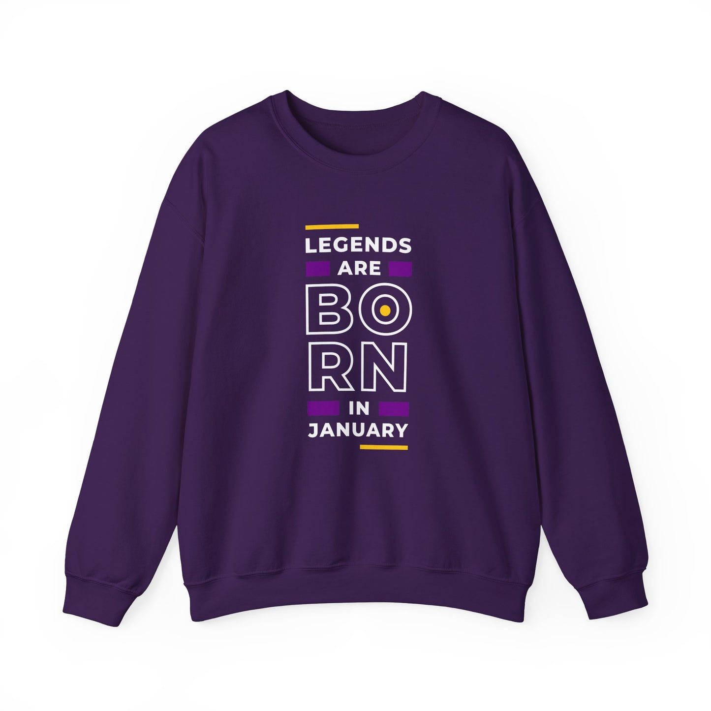 Legends are Born in January - Unisex Heavy Blend™ Crewneck Sweatshirt - 11202