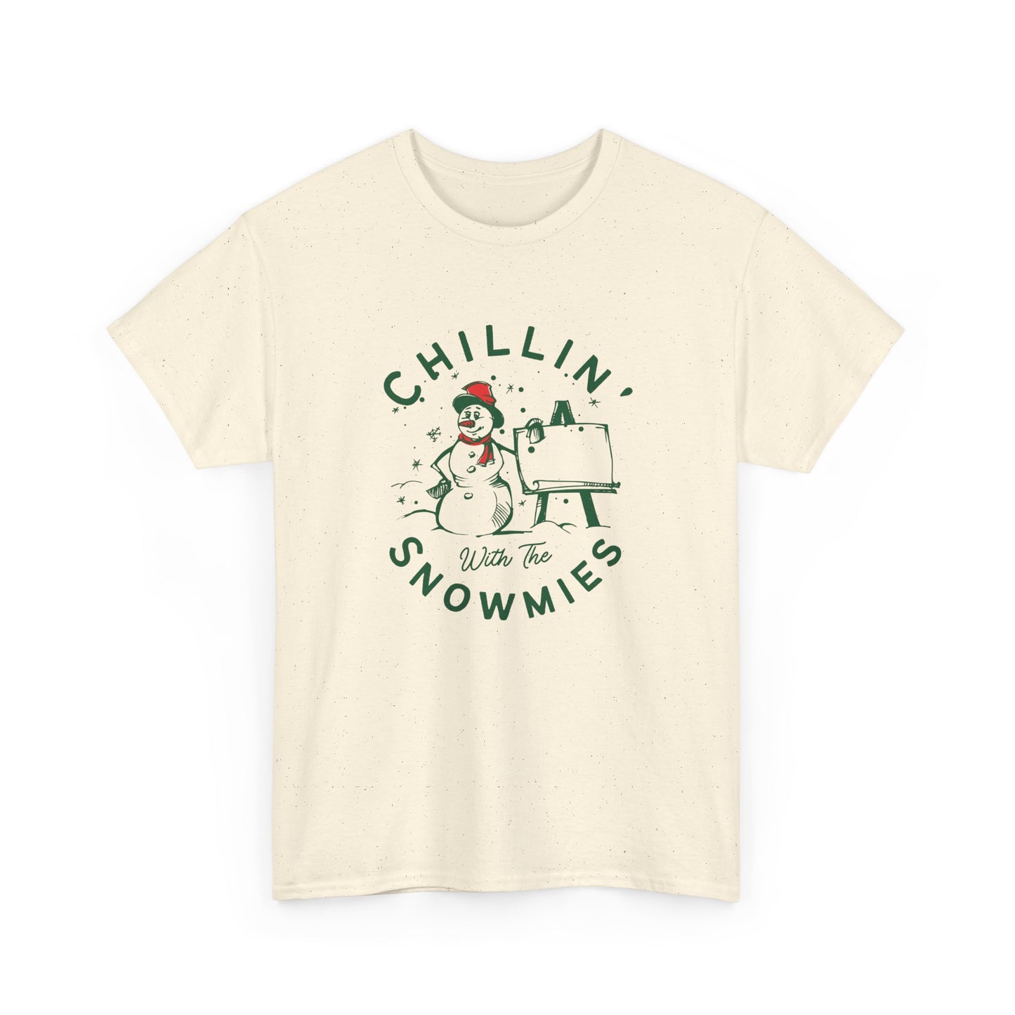 Chillin' With Snowmies - Unisex Heavy Cotton Tee - 10533