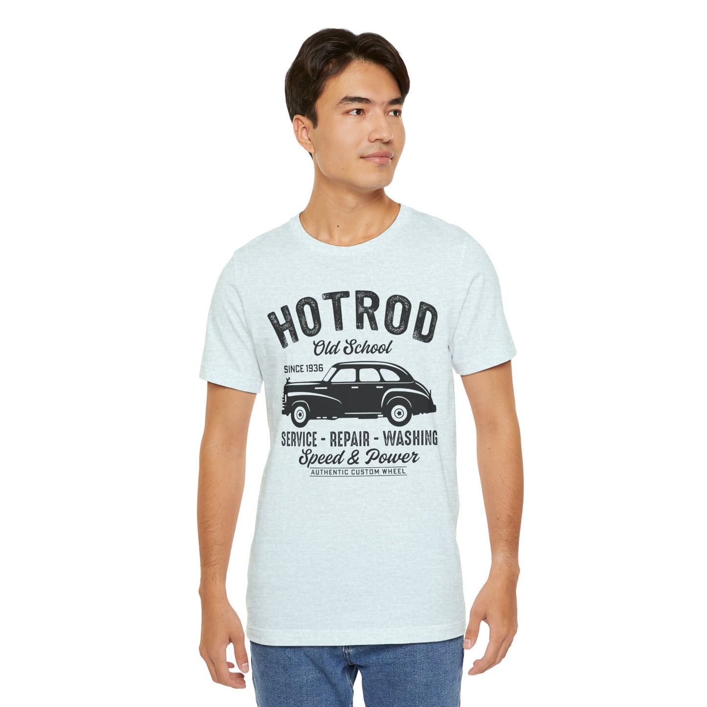Hotrod, Old School - Unisex Jersey Short Sleeve Tee - 13035