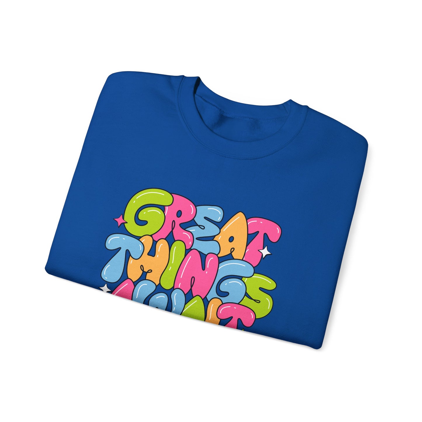 Great Things Awaits - Unisex Heavy Blend™ Crewneck Sweatshirt