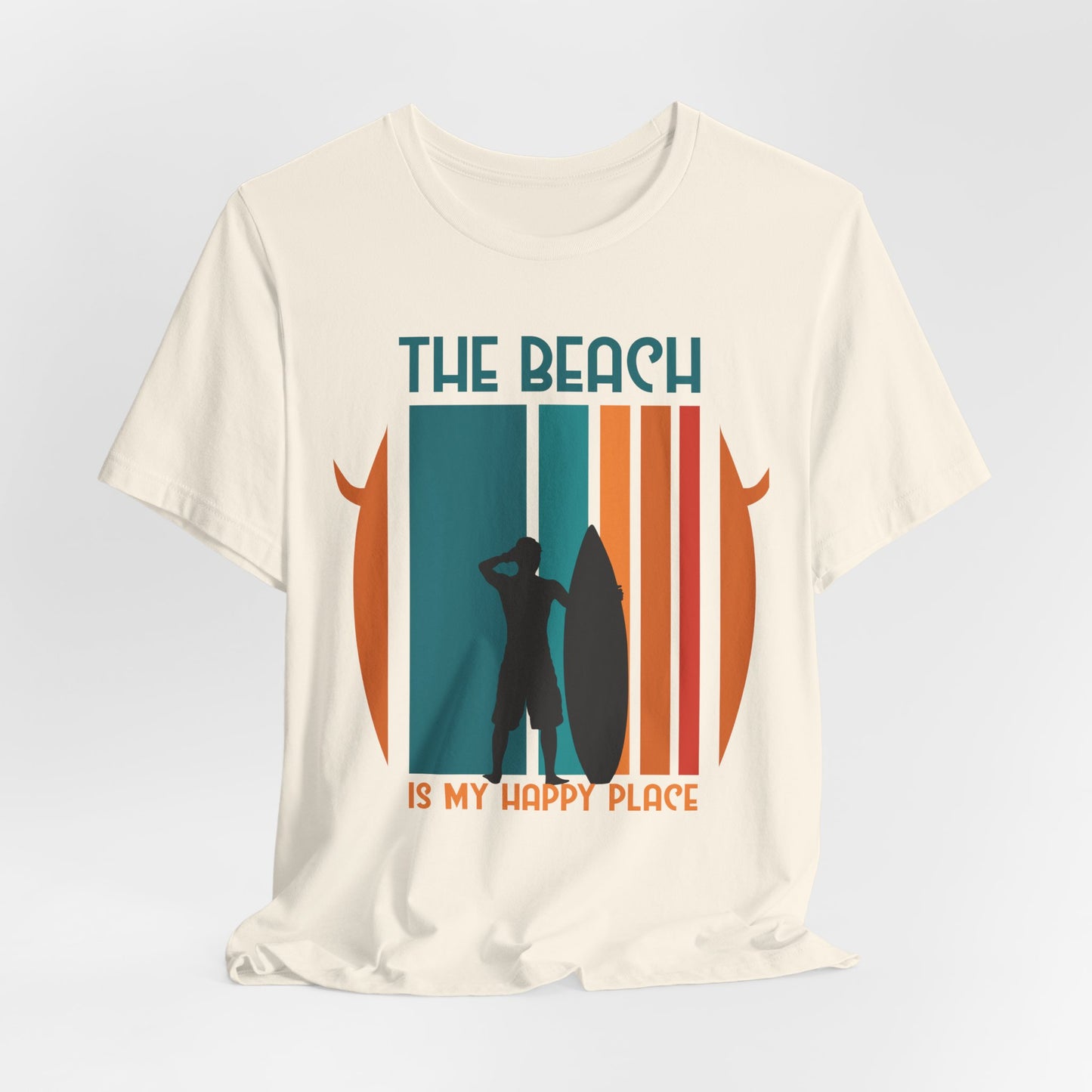 The Beach Is My Happy Place - Unisex Jersey Short Sleeve Tee - 13131