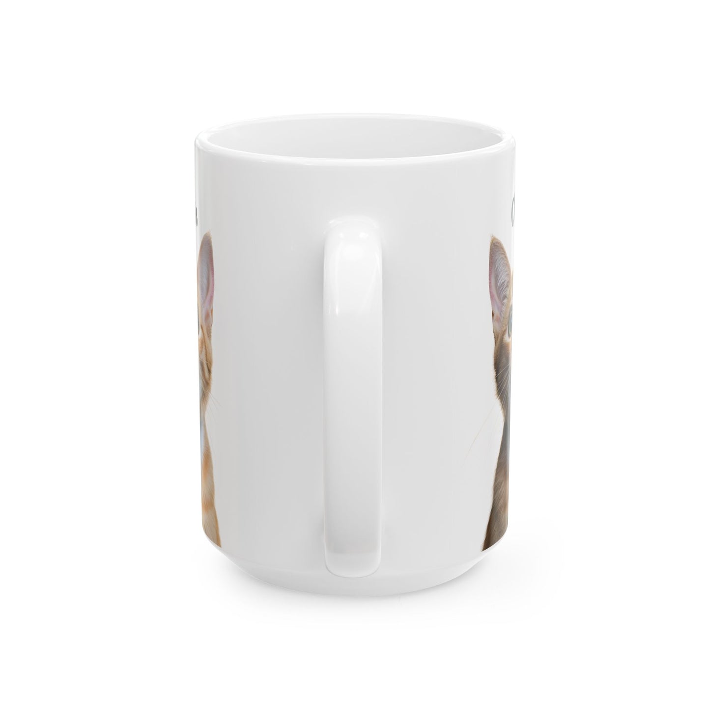 Cute Cat Ceramic Mug, Funny Pet Lover Gift, Cat Mom Coffee Cup, Animal Lover Mug, Personalized Drinkware - 14193
