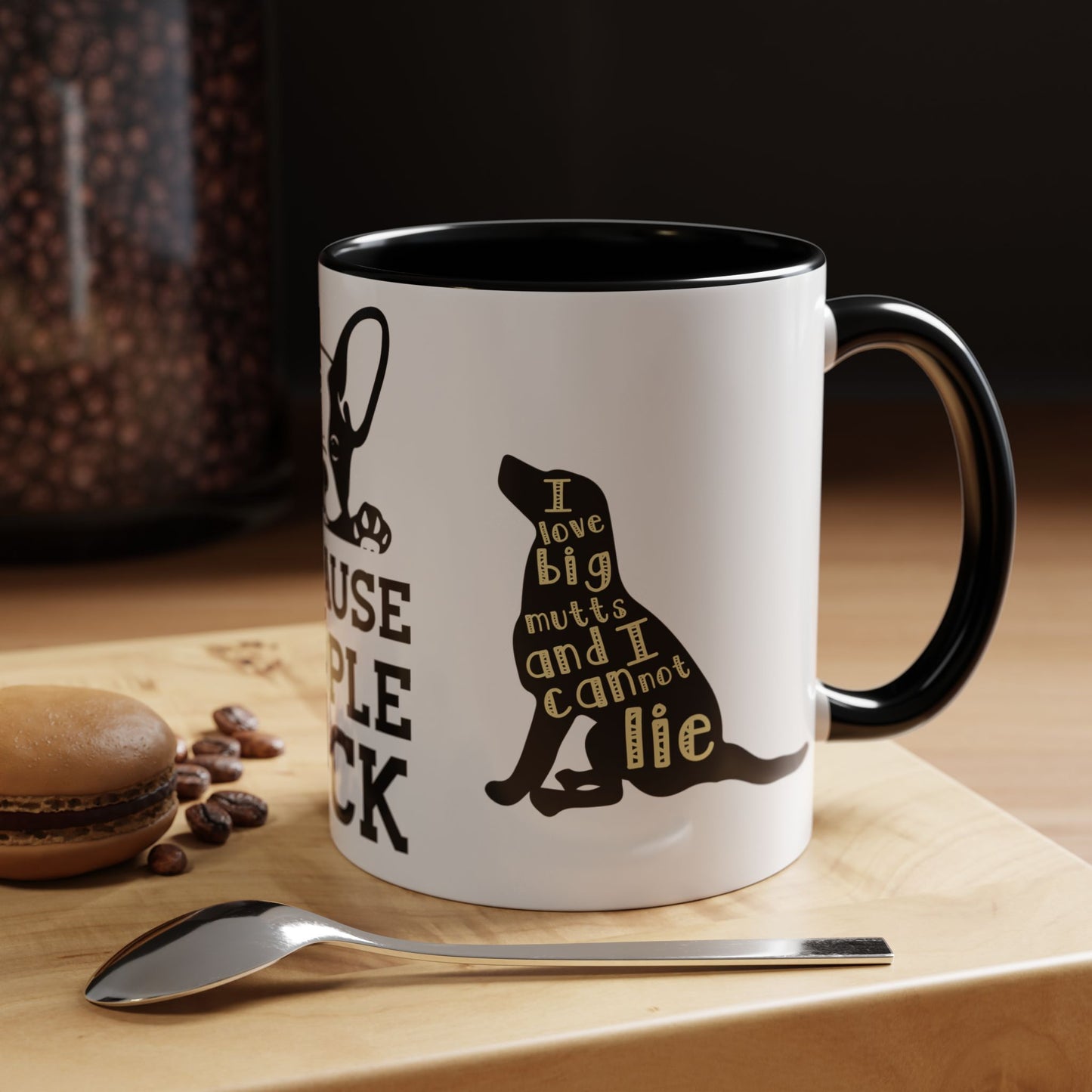 Because People Suck - Accent Coffee Mug (11, 15oz)