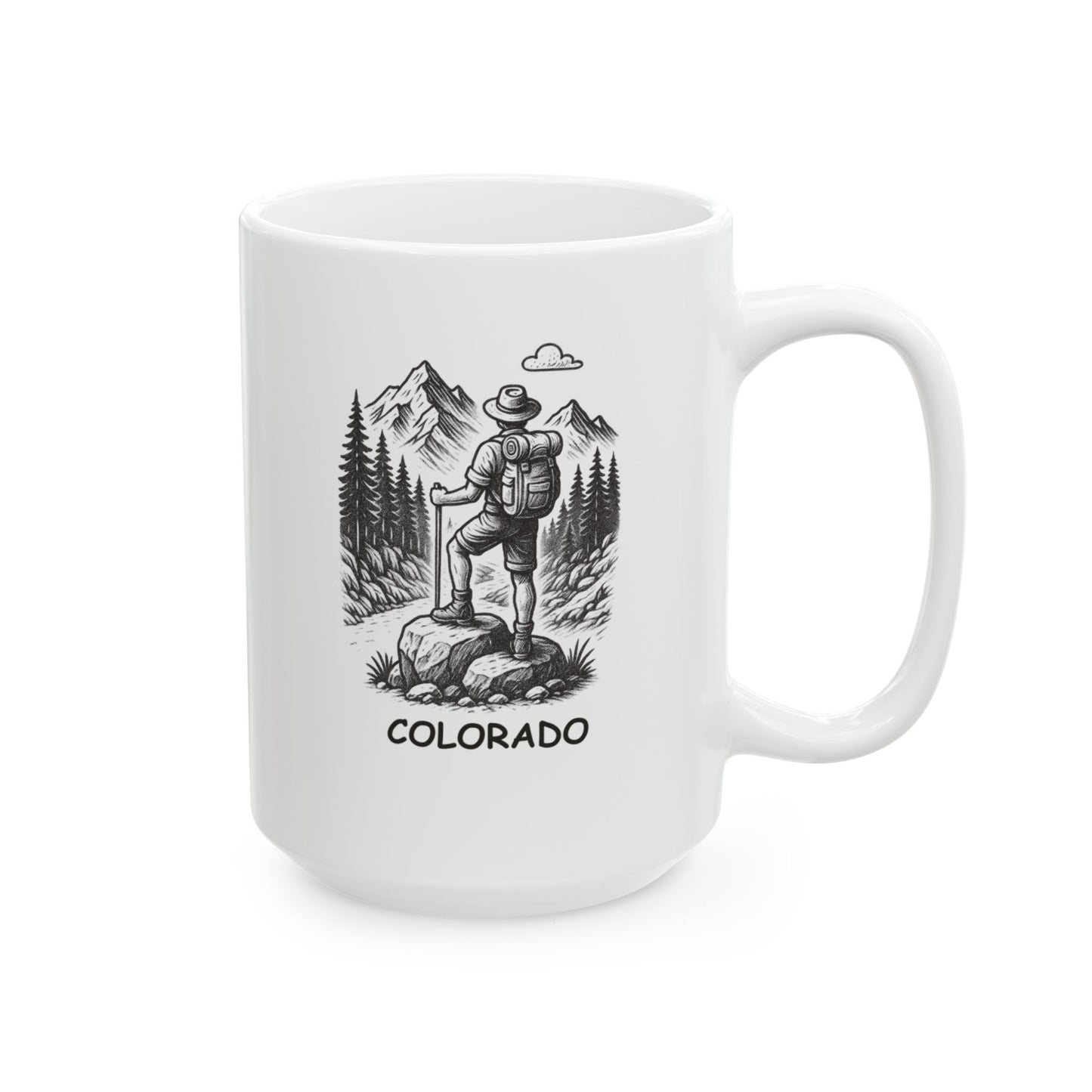 "In Colorado, the air is thin, but our adventures are thick." Ceramic Mug - 13466
