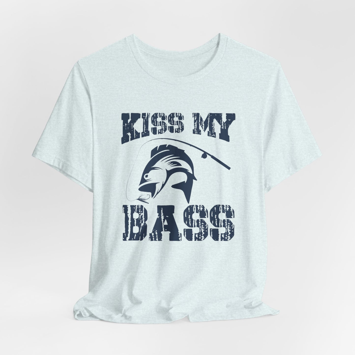 Fishing:  Kiss My Bass - Unisex Jersey Short Sleeve Tee