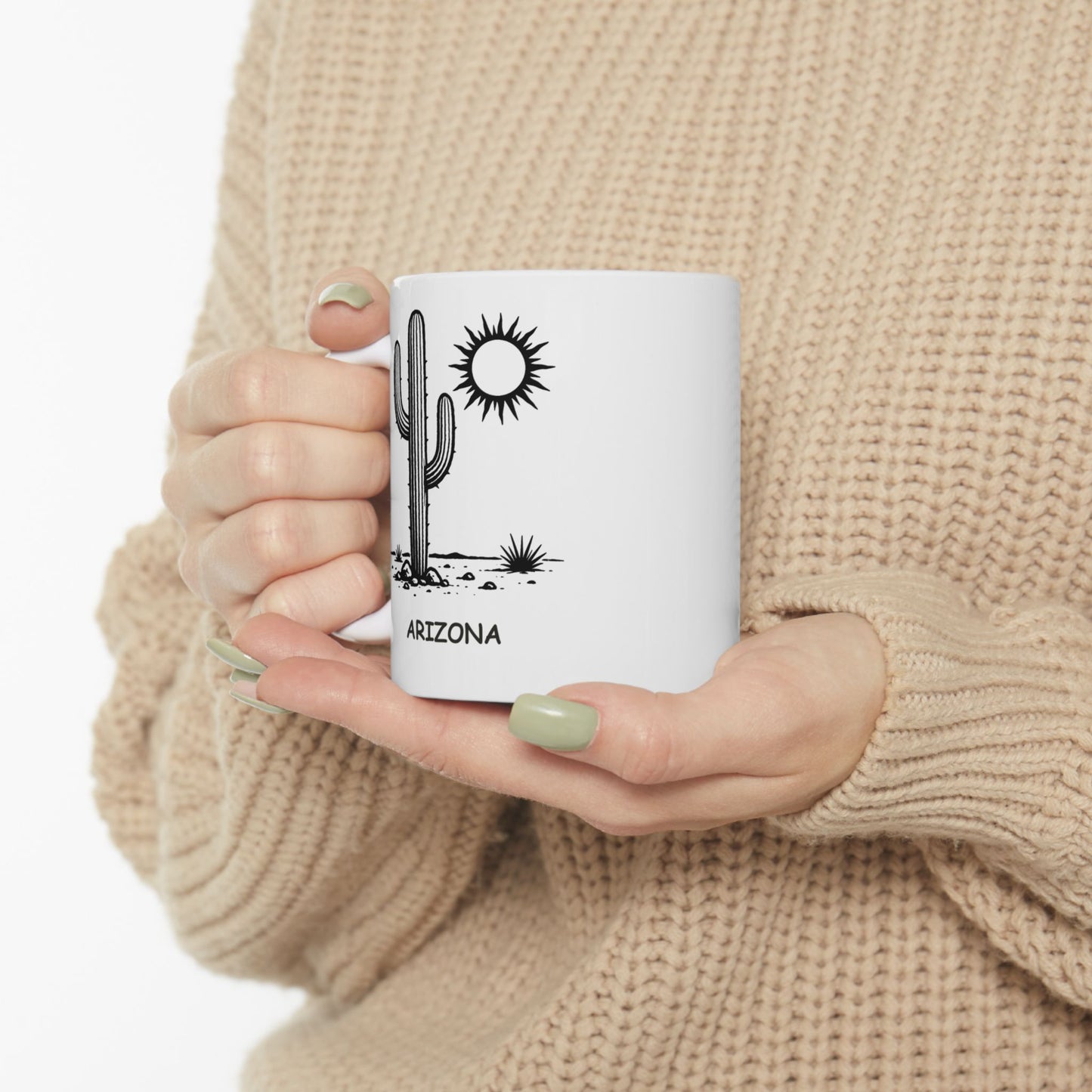 "I came for the cactus, stayed for the heat." Ceramic Mug - 13126