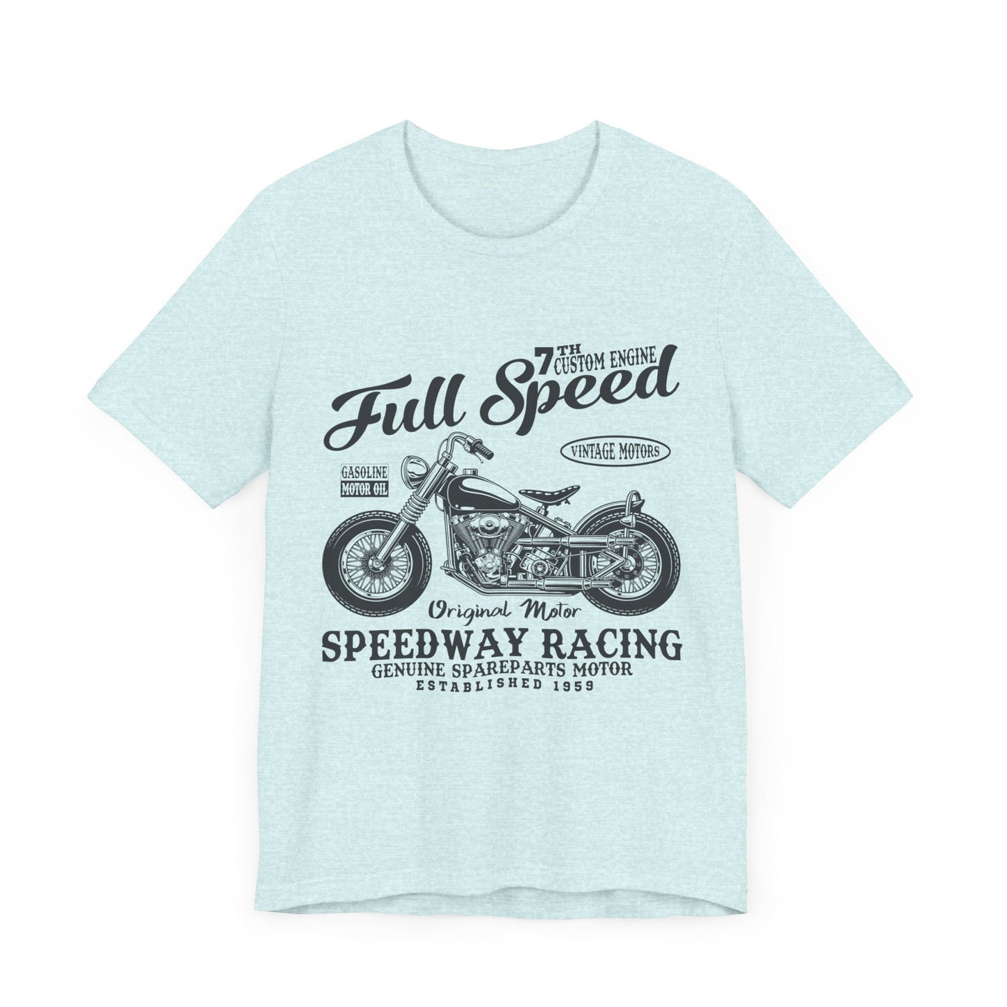 Full Speed, Vintage Motors - Unisex Jersey Short Sleeve Tee