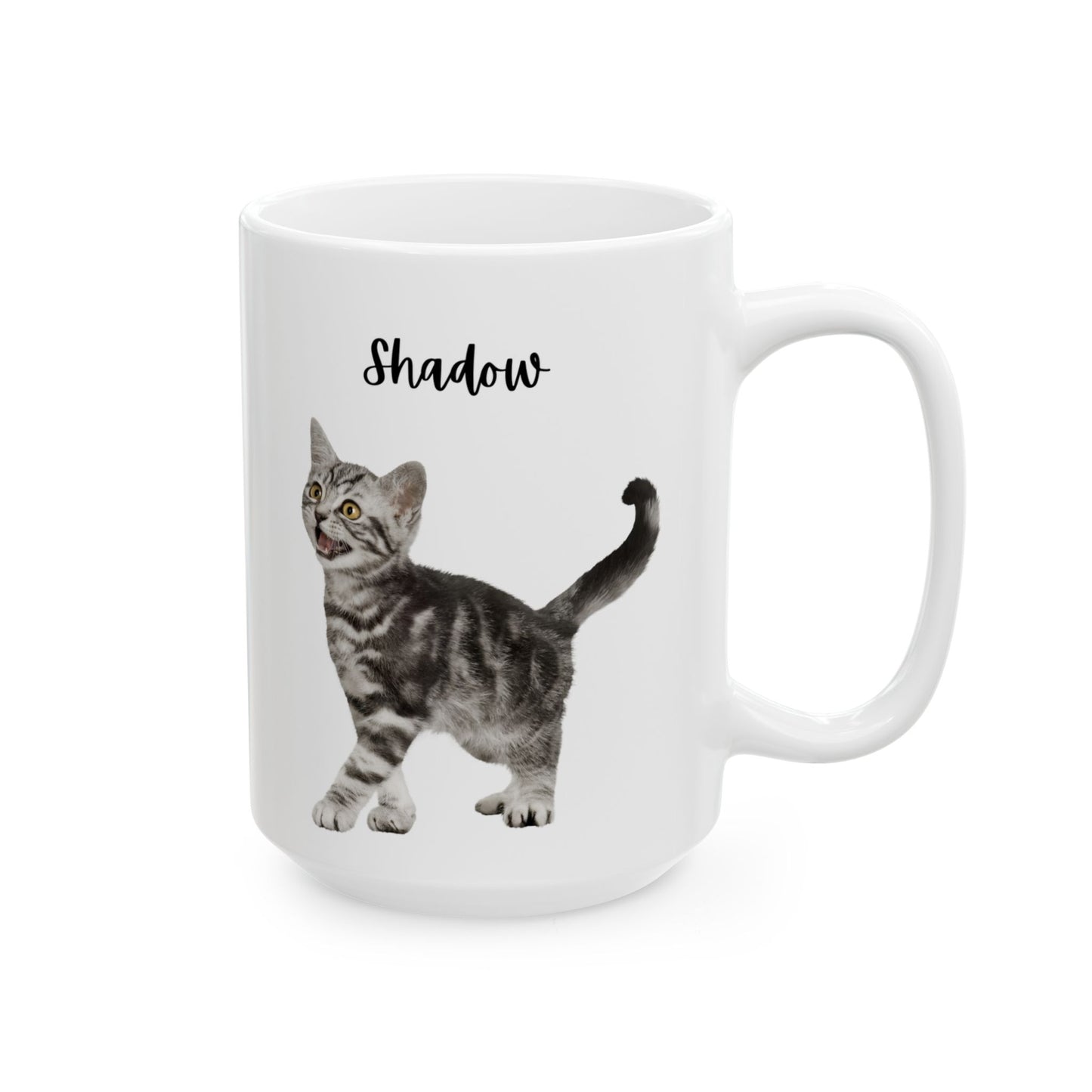 Personalised Cat Ceramic Mug, Coffee Lovers Gift, Cat Lover's Mug, Cute Animal Mug, Funny Cat Coffee Cup - 14199