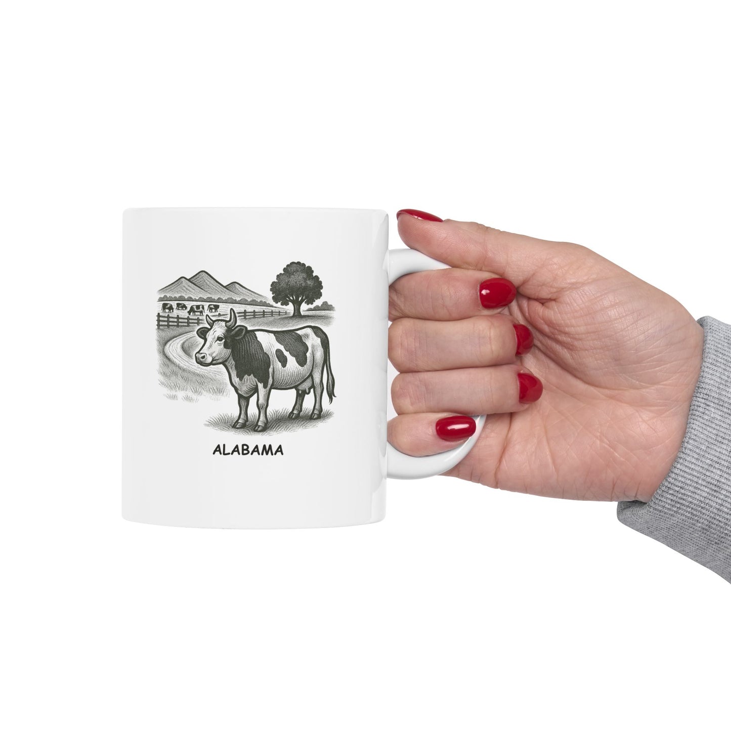 "Alabama: The only state with more cows than traffic." Ceramic Mug – 12793