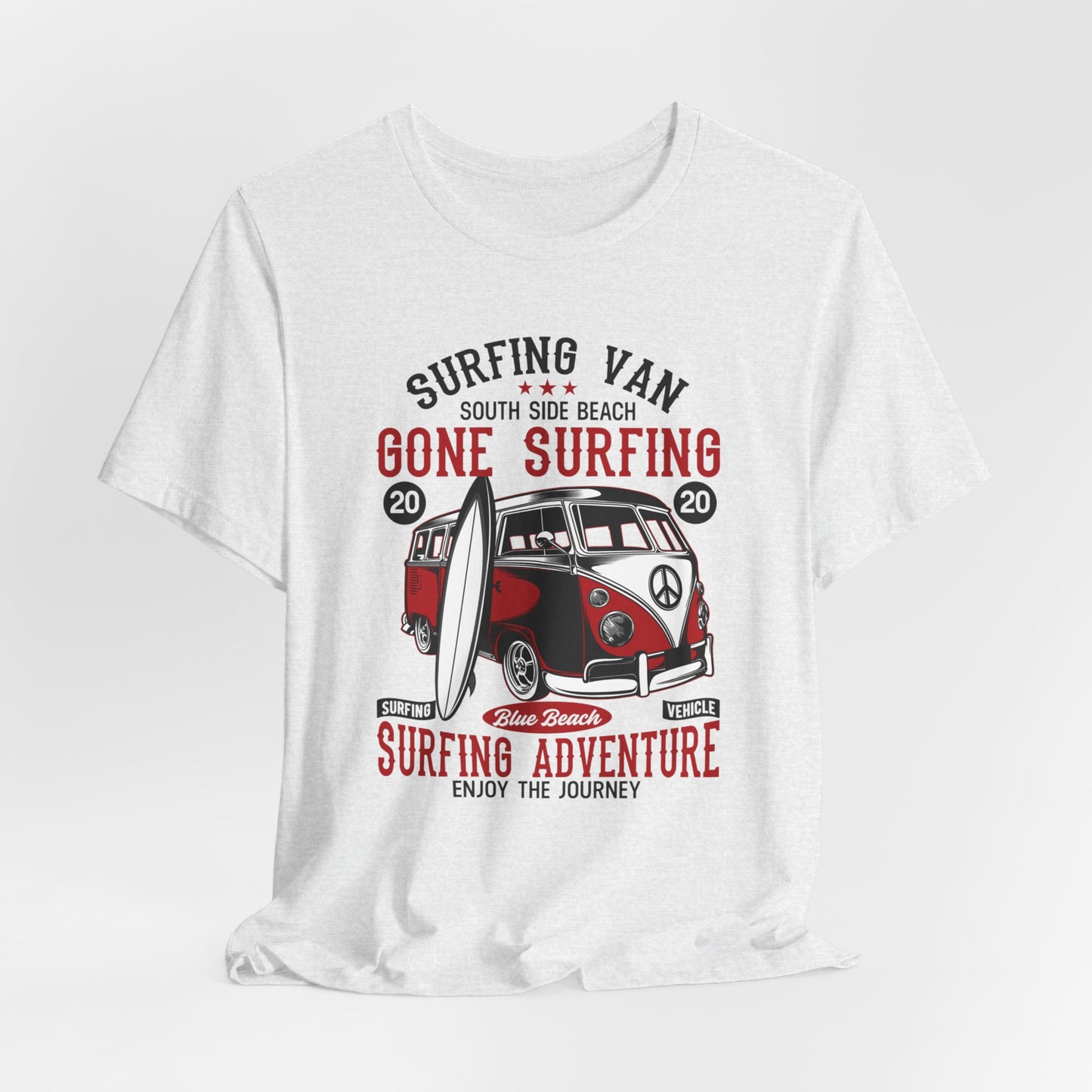 Surfing Van, Surfing Adventure - Unisex Jersey Short Sleeve Tee