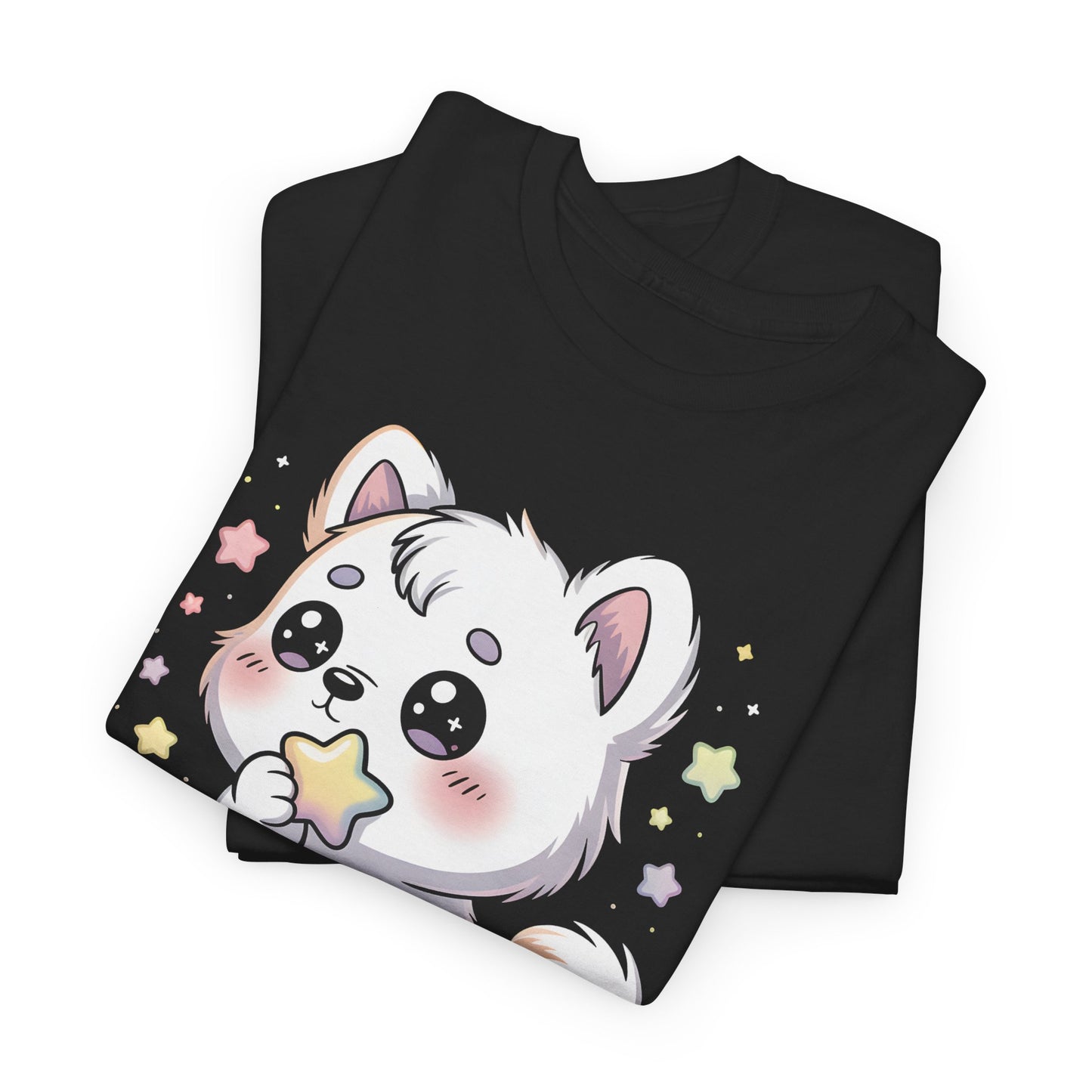 Cute Kitten T-Shirt – “Wish Upon a Paw” Kawaii Cat Tee Gift - 14851