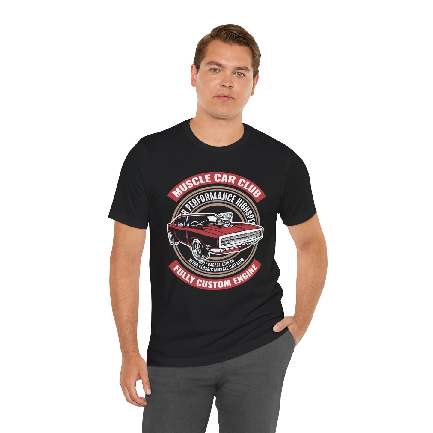 Muscle Car Club, Fully Custom Engine - Unisex Jersey Short Sleeve Tee - 12956