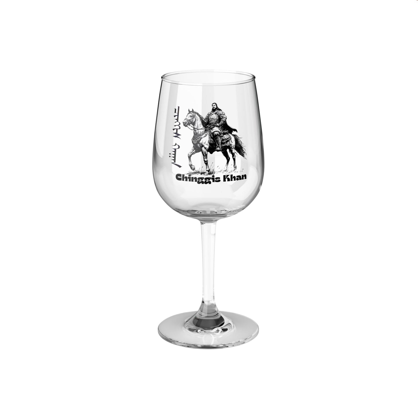 Mongolia: Chinggis Khan - Wine Glass, 12oz