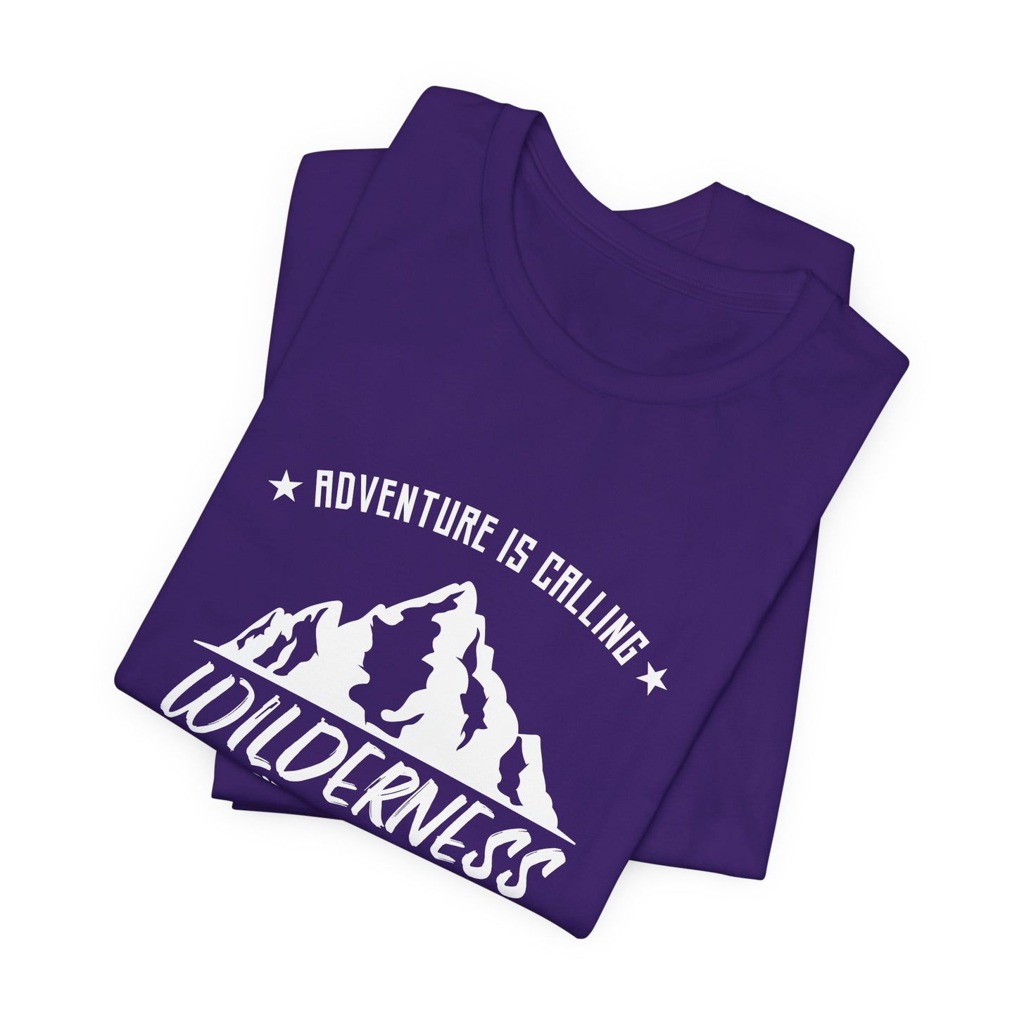 Camping: Adventure Is Calling, Wilderness - Unisex Jersey Short Sleeve Tee