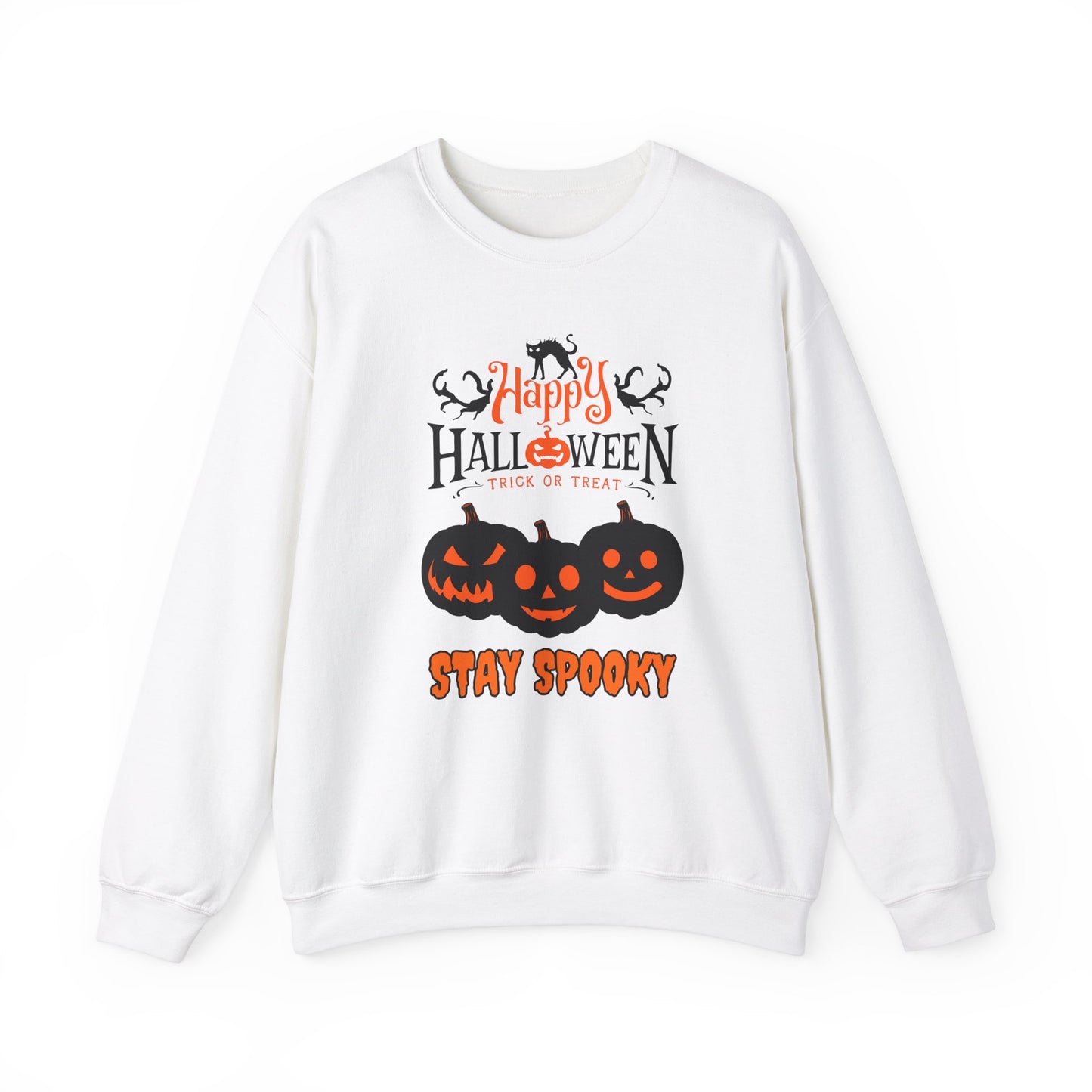 Happy Halloween, Stay Spooky - Unisex Heavy Blend™ Crewneck Sweatshirt