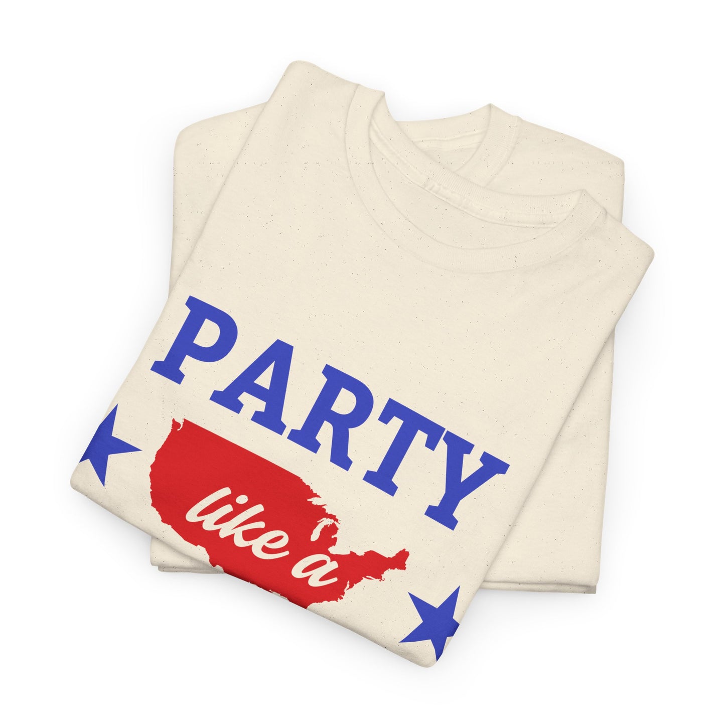 Patriotic Party Tee - Celebrate Independence, Fun Gatherings, BBQs, Gift for Patriots, Unisex Heavy Cotton T-shirt - 13732