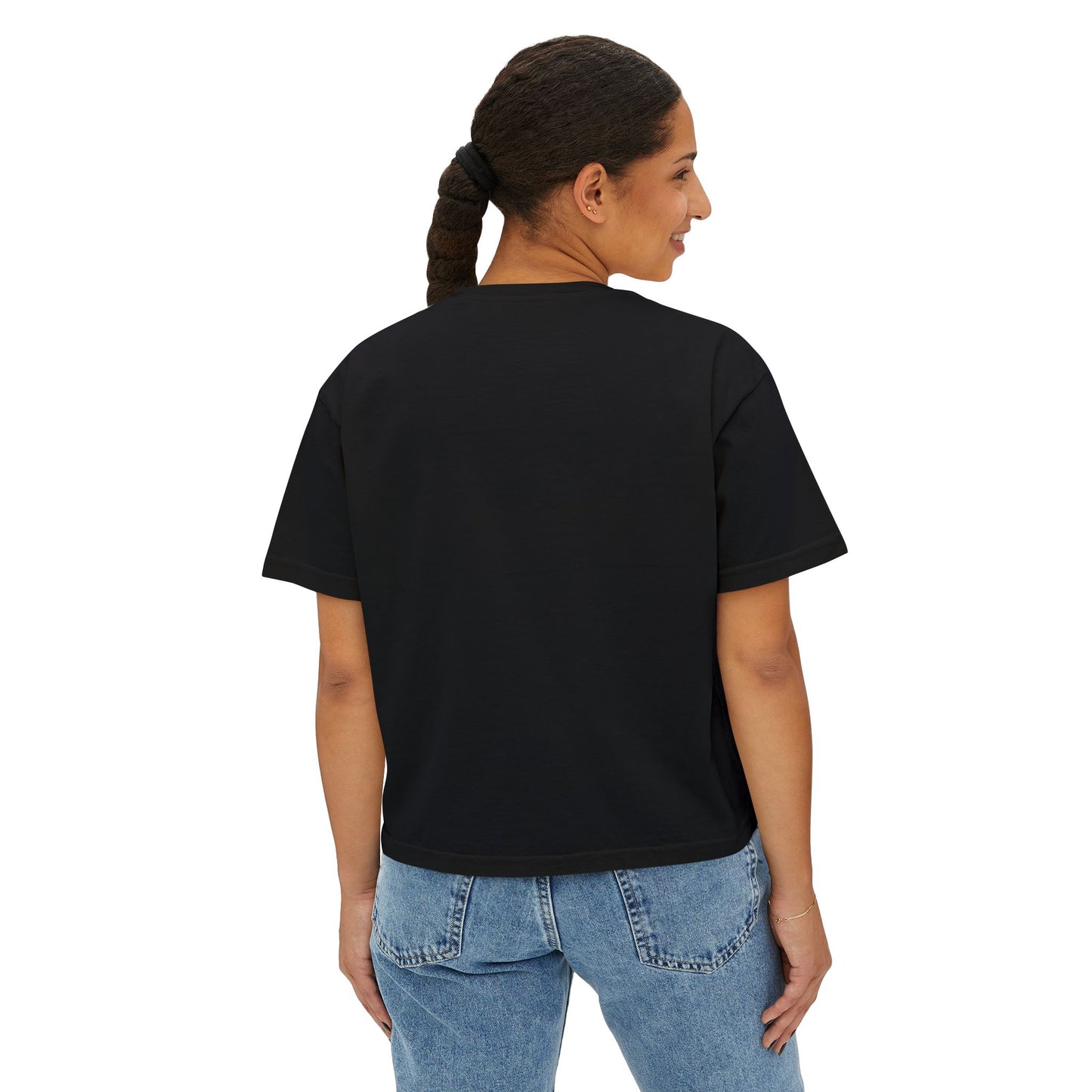 Autumn Pumpkin Floral Boxy T-Shirt,  Women’s Fall Harvest Graphic Tee - 14929