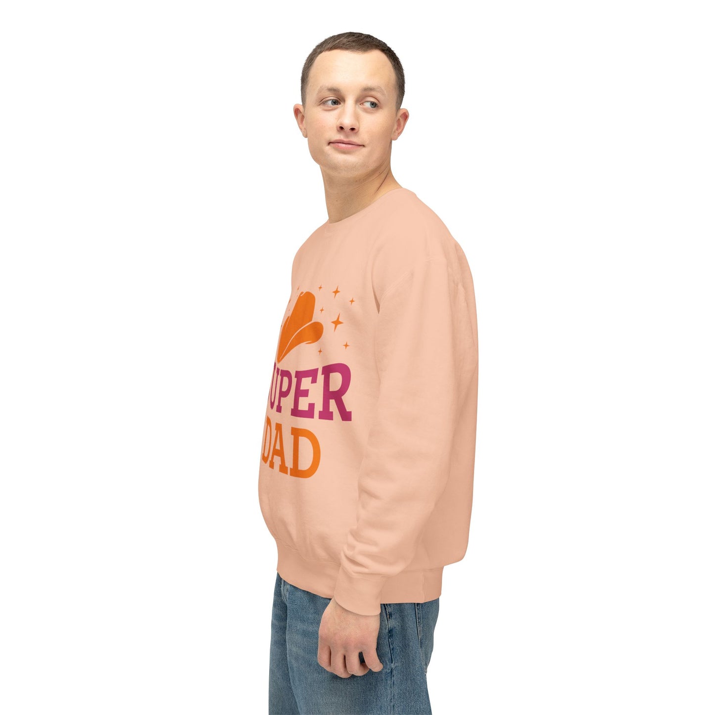 Super Dad Unisex Lightweight Crewneck Sweatshirt | Perfect Gift for Father's Day - 12907