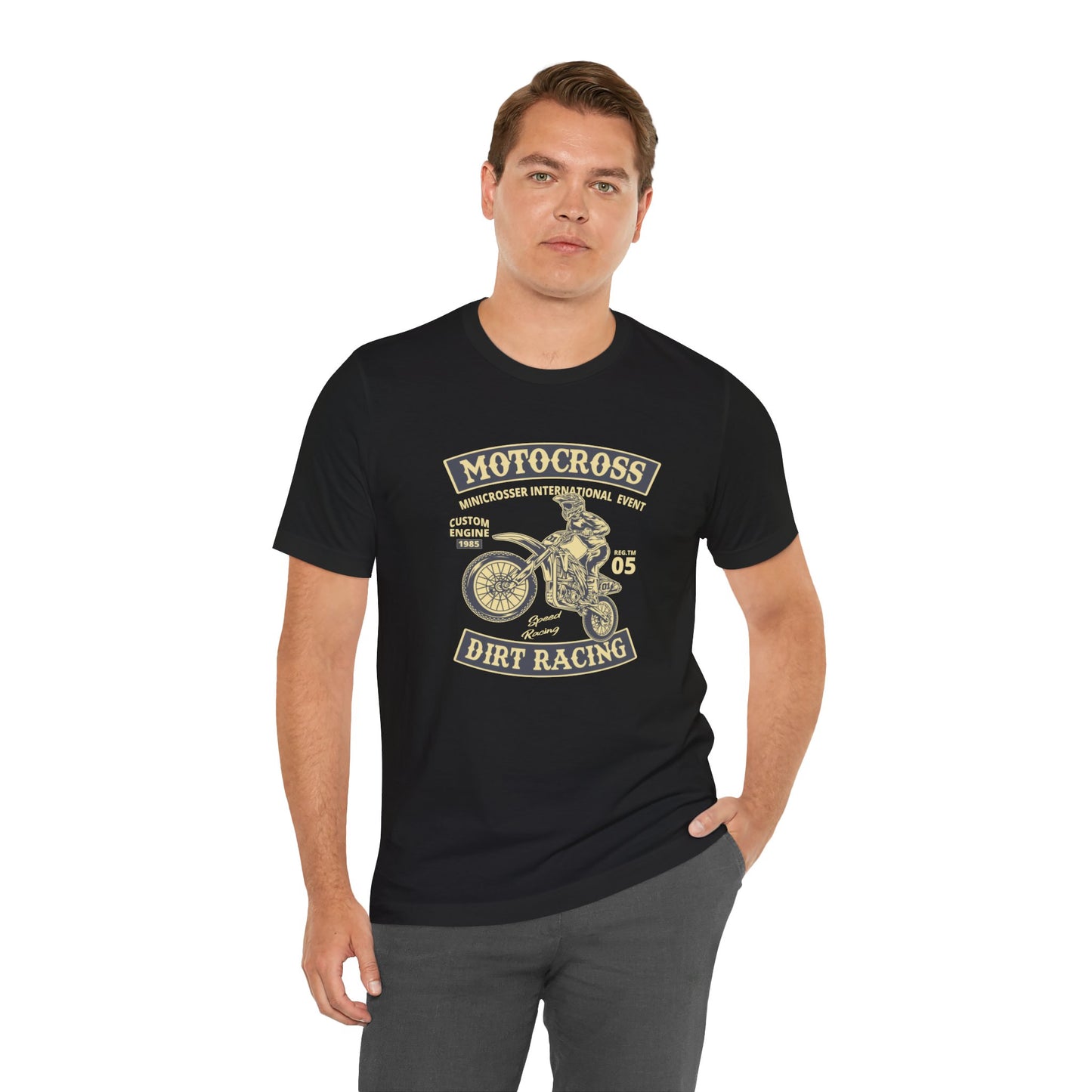 Motocross, Dirt Racing - Unisex Jersey Short Sleeve Tee