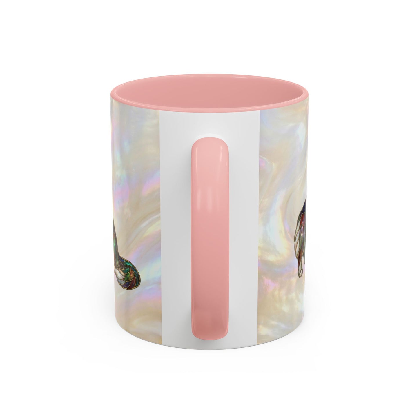 Corgi Accent Coffee Mug -Stained Glass Style (11/15oz) - 14627
