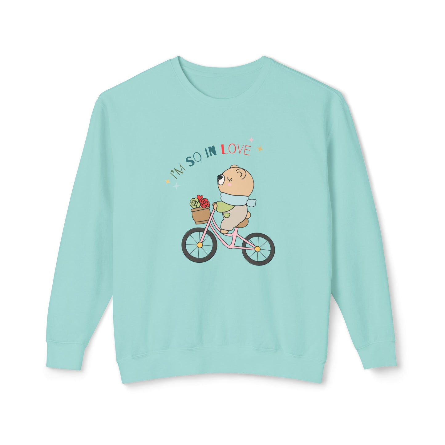 Baby Bear, I'm So in Love - Unisex Lightweight Crewneck Sweatshirt - 11427