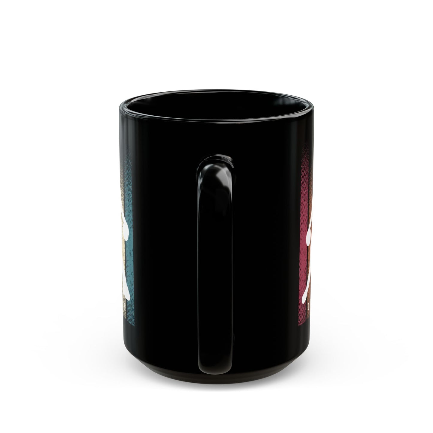 Basketball, Dribble, Shoot, Score, Repeat  - Black Mug (11oz, 15oz) - 10230