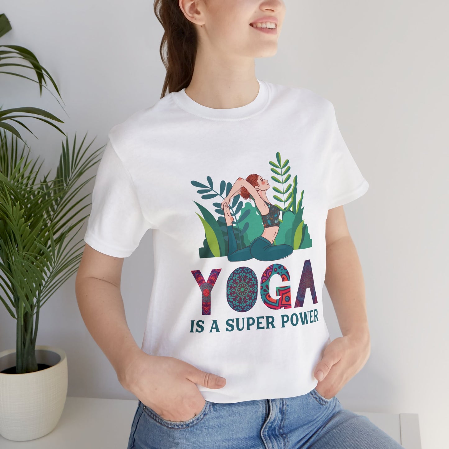 Yoga Is A Super Power - Unisex Jersey Short Sleeve Tee