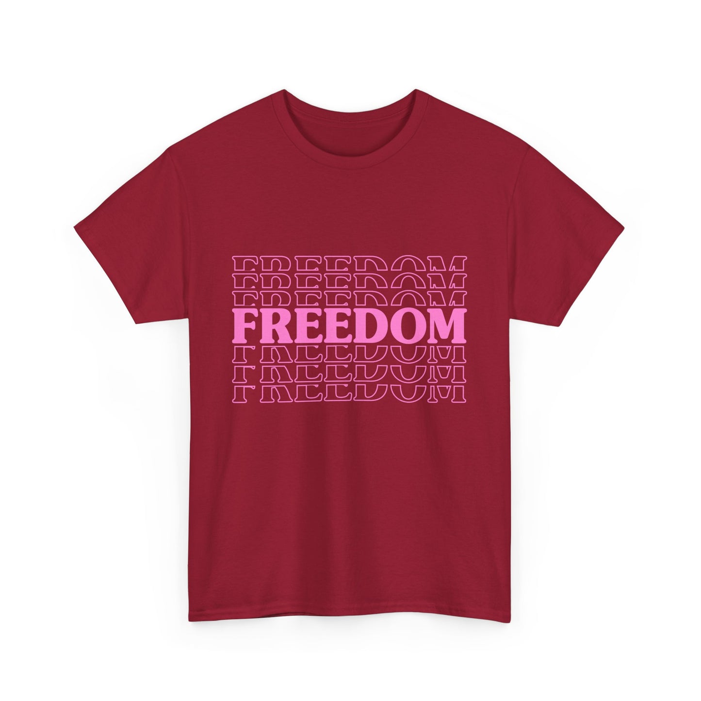 Bold Freedom Graphic Tee, Unisex Heavy Cotton Shirt, Casual Wear, Gift for Freedom Lovers, Statement T-Shirt, Everyday Essentials - 13518