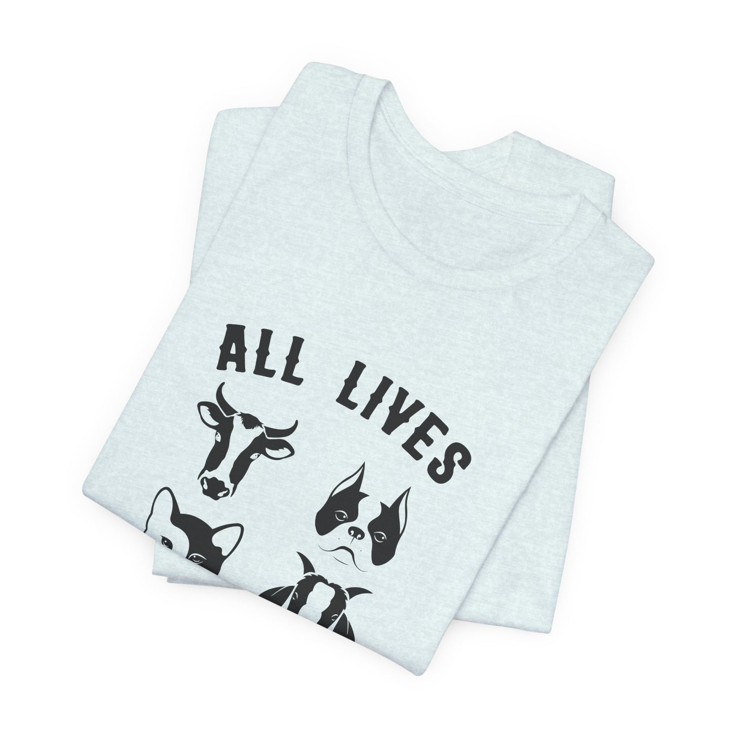 Vegan: All Lives Matter - Unisex Jersey Short Sleeve Tee