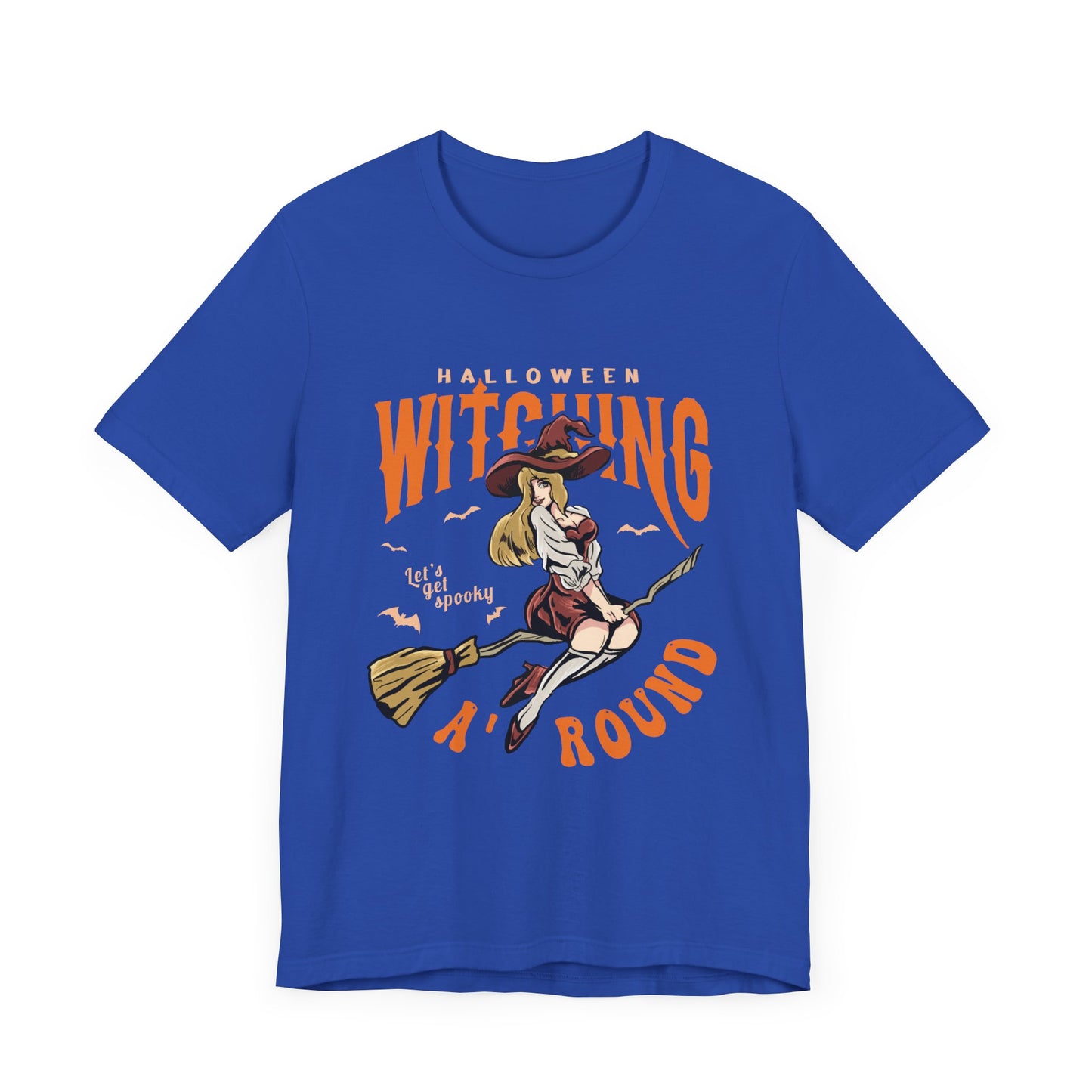 Halloween Witching, Let's Get Spooky Around  - Unisex Jersey Short Sleeve Tee