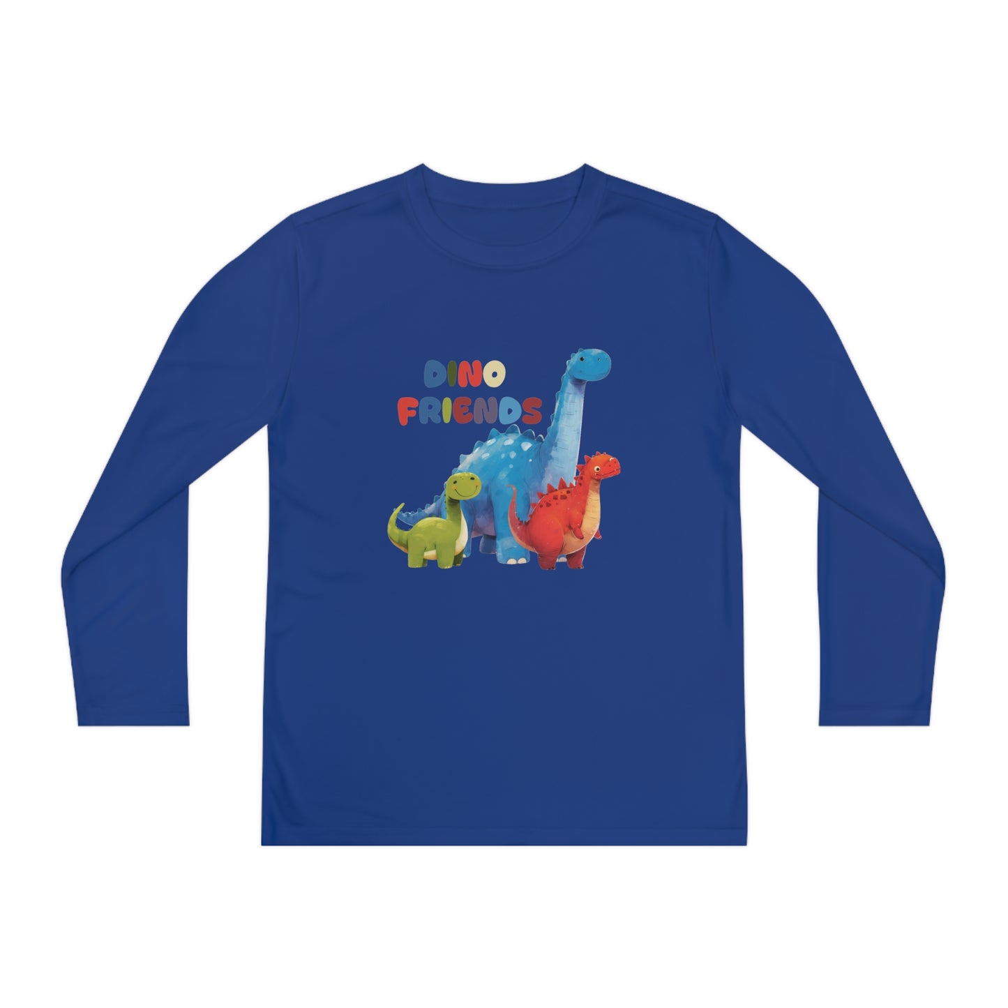 Dino Friends in Gobi - Youth Long Sleeve Competitor Tee