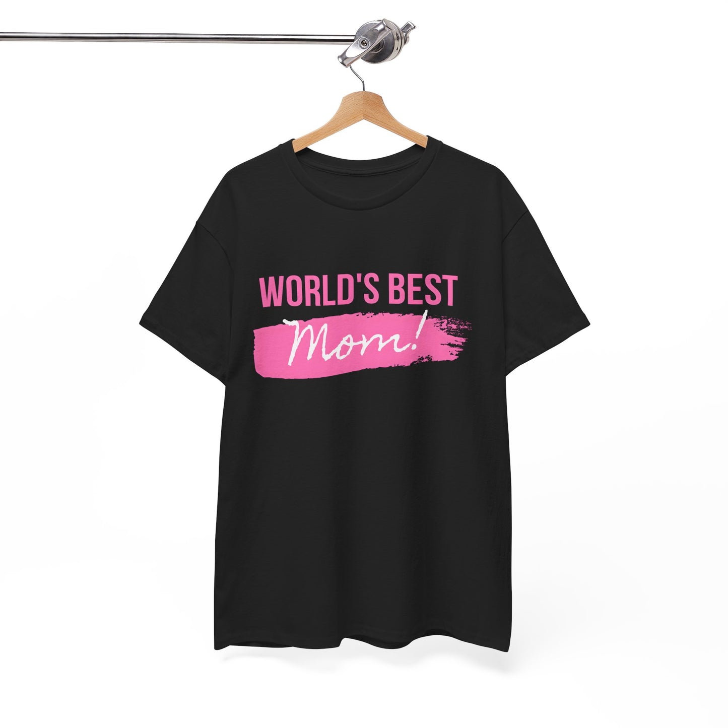World’s Best Mom Shirt – Pink Brushstroke Mother’s Day Gift Tee - 14874