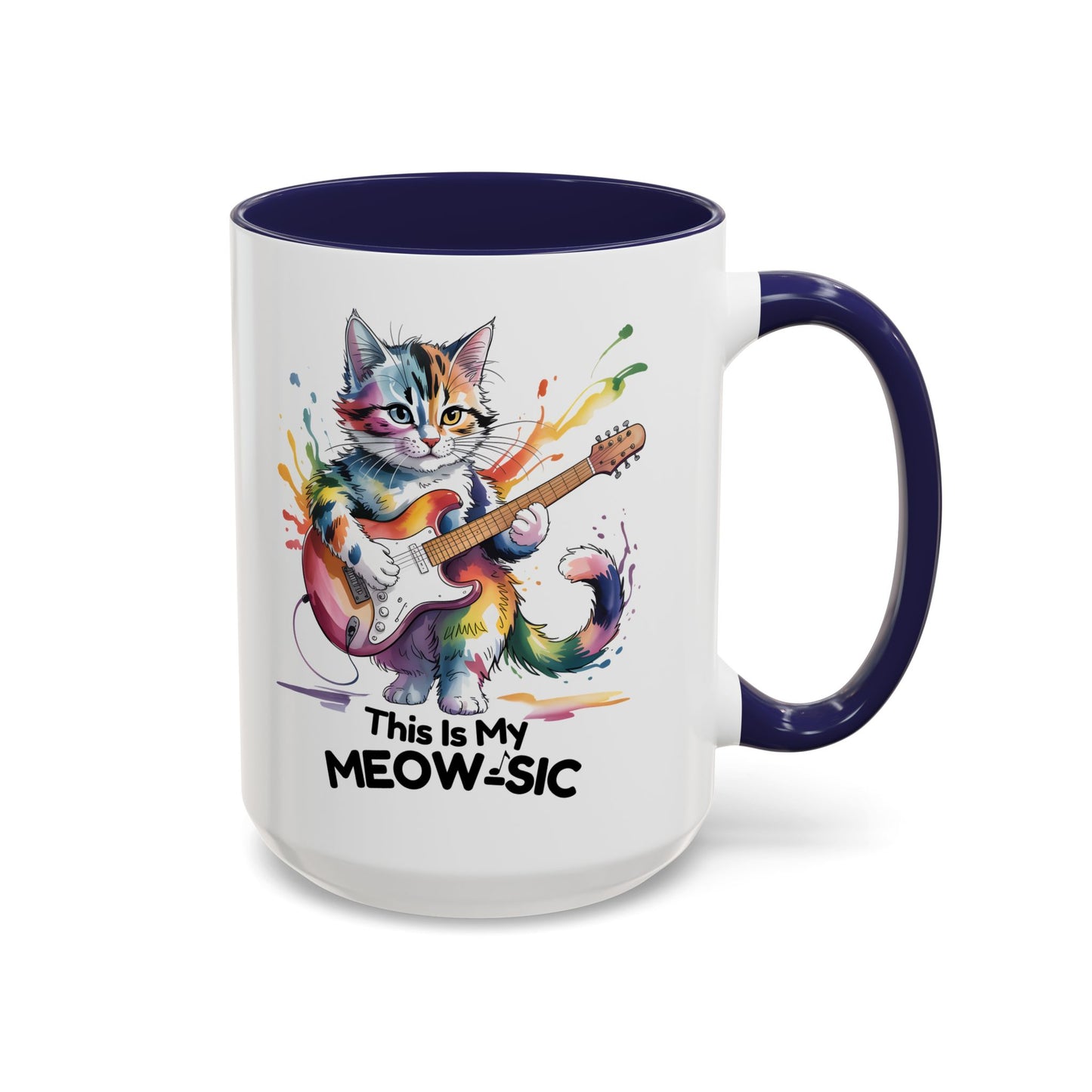 This Is My Meow-sic Cat Mug – Funny Music Lover Coffee Cup Gift for Cat Lovers (11oz / 15oz) - 14808