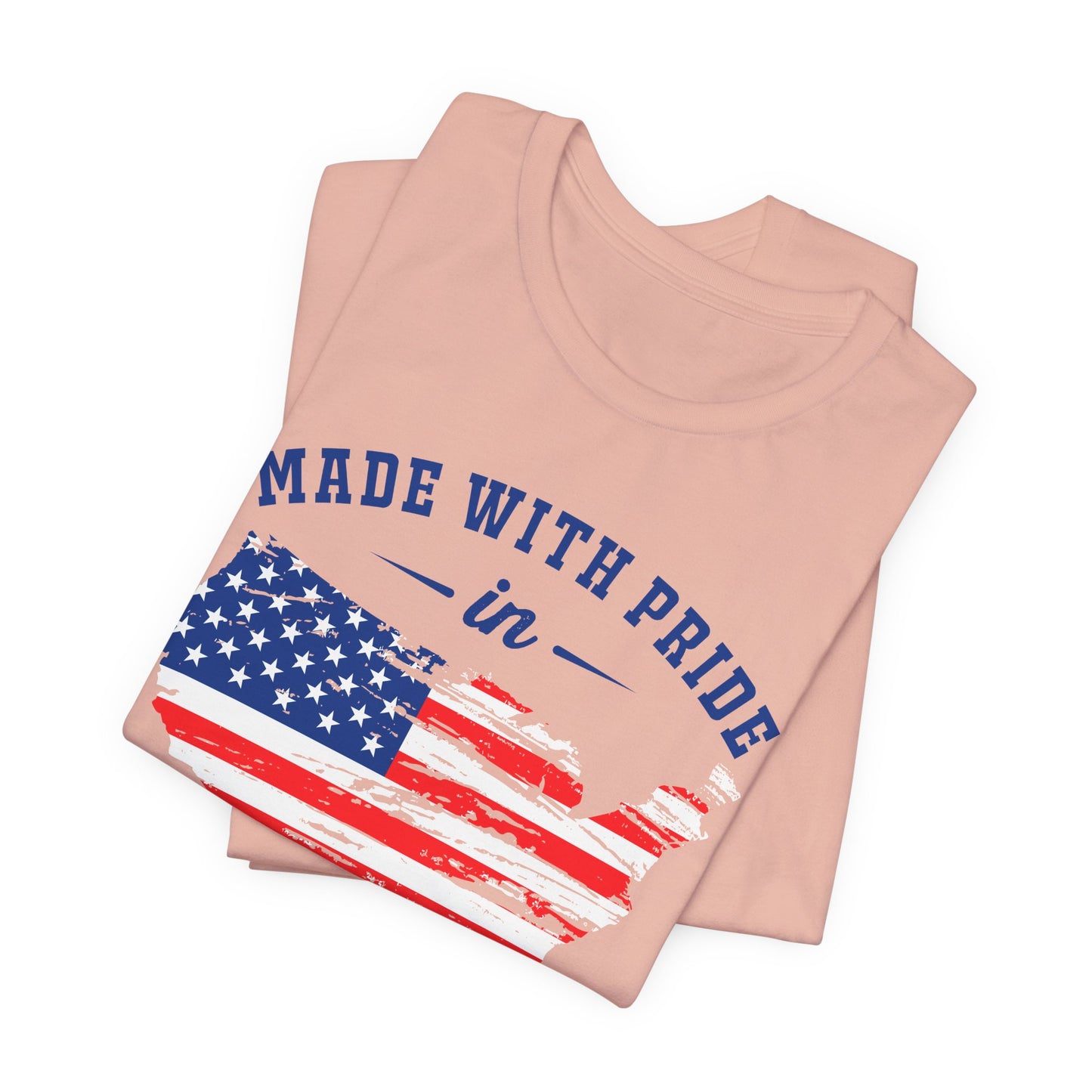 American Pride Unisex Tee, Patriotic Shirt, USA Pride Tee, Independence Day Apparel, Gift for Veterans, Summer Fashion - 13693