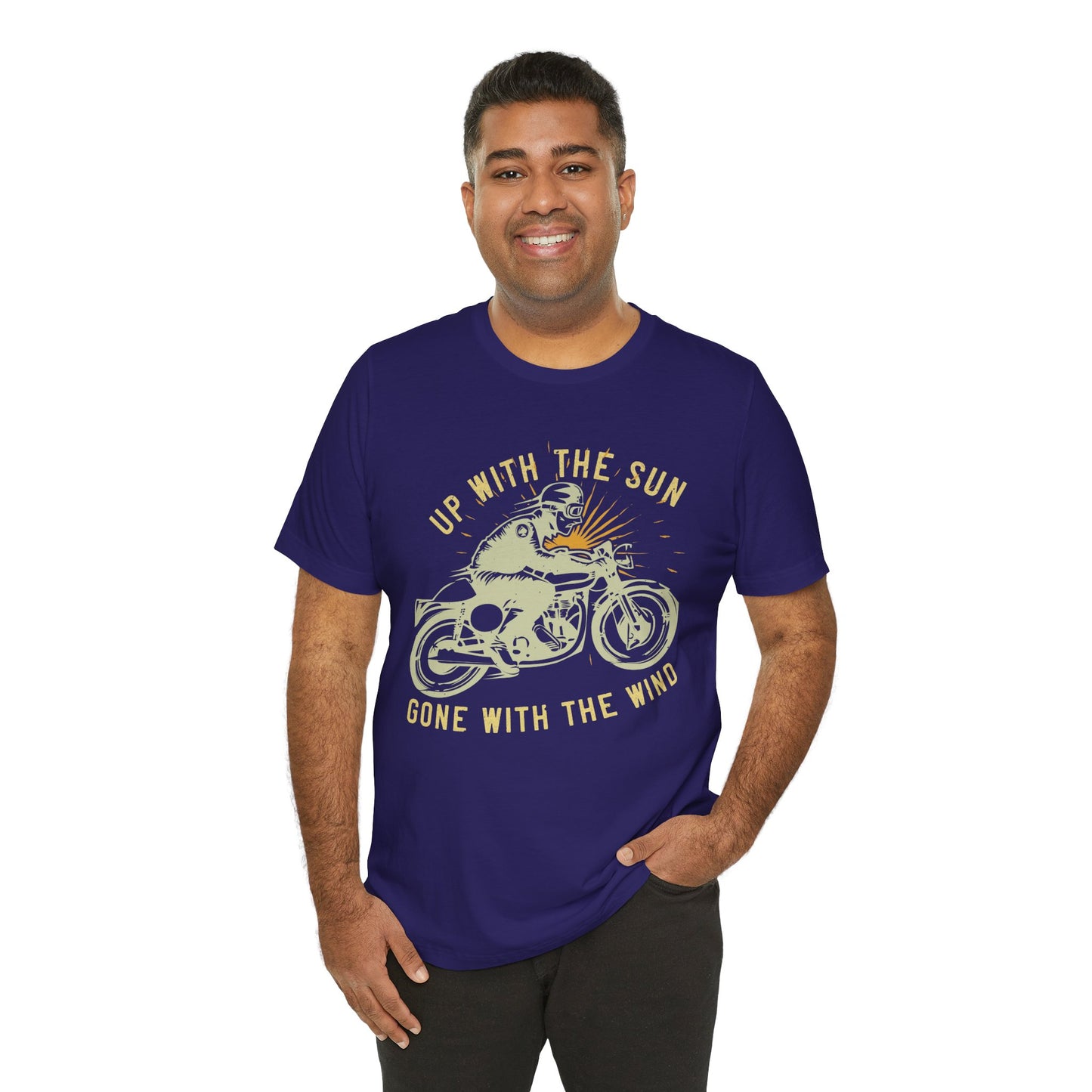 Up with the Sun, Gone with the Wind - Unisex Jersey Short Sleeve Tee - 13958