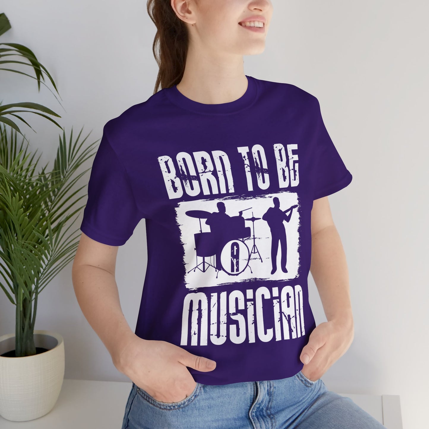 Born To Be A Musician - Unisex Jersey Short Sleeve Tee