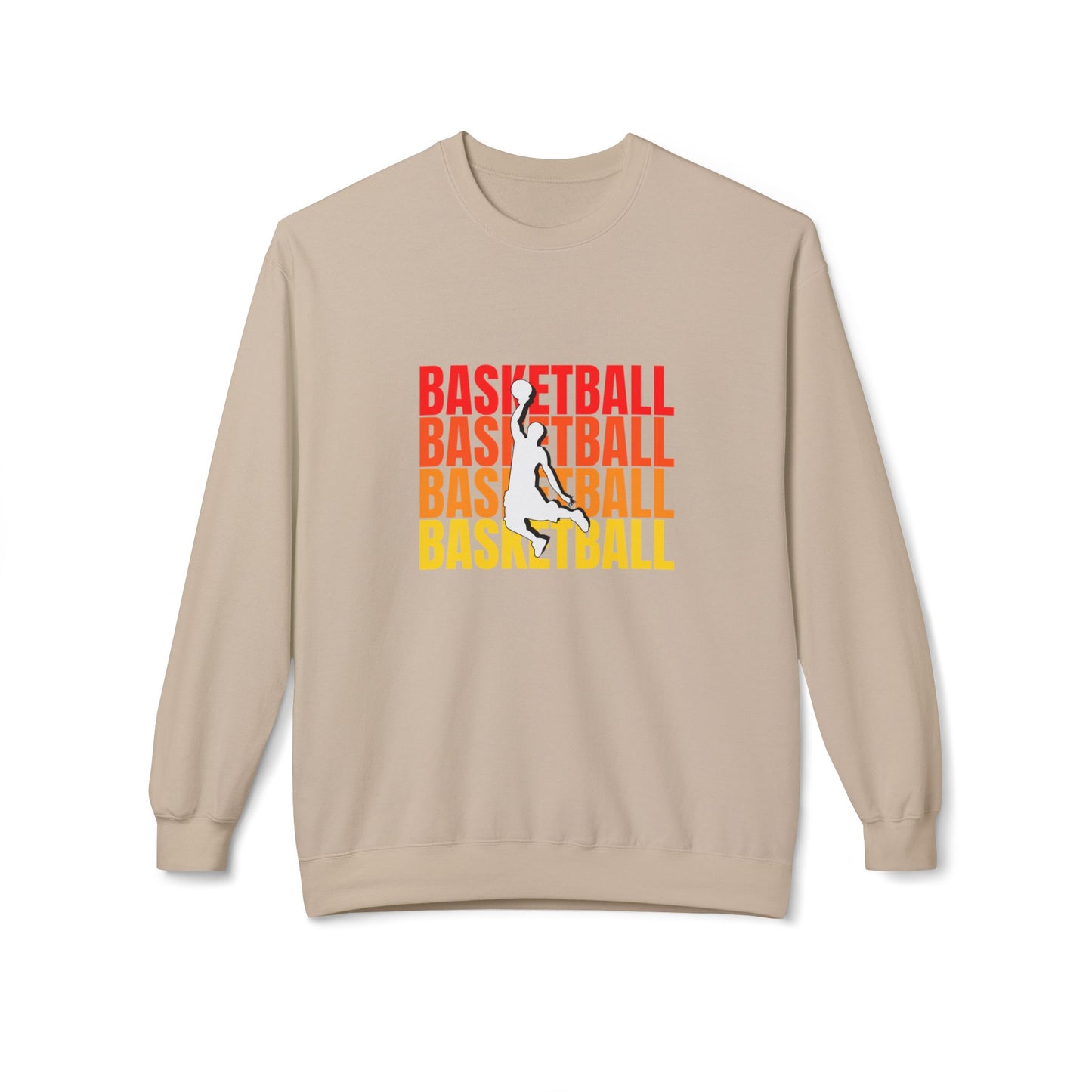 Basketball - Unisex Midweight Softstyle Fleece Crewneck Sweatshirt - 10678