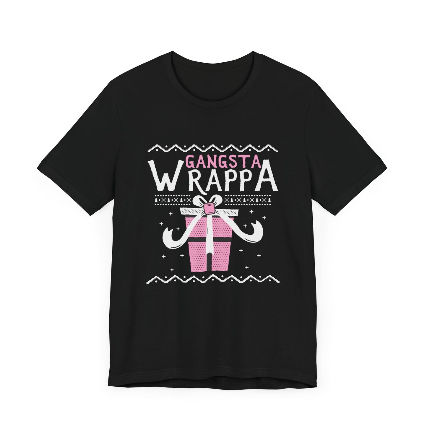 Christmas: Gangsta Wrappa - Unisex Jersey Short Sleeve Tee