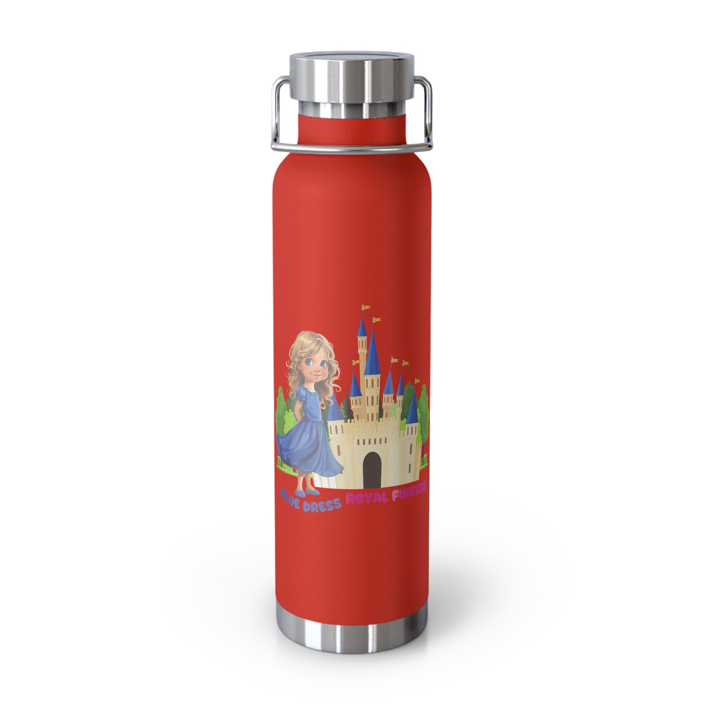 Blue Dress Princess, Royal Finesse - Copper Vacuum Insulated Bottle, 22oz - 11636