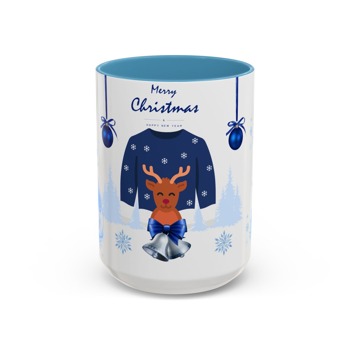 Blue Christmas - Accent Coffee Mug (11, 15oz)