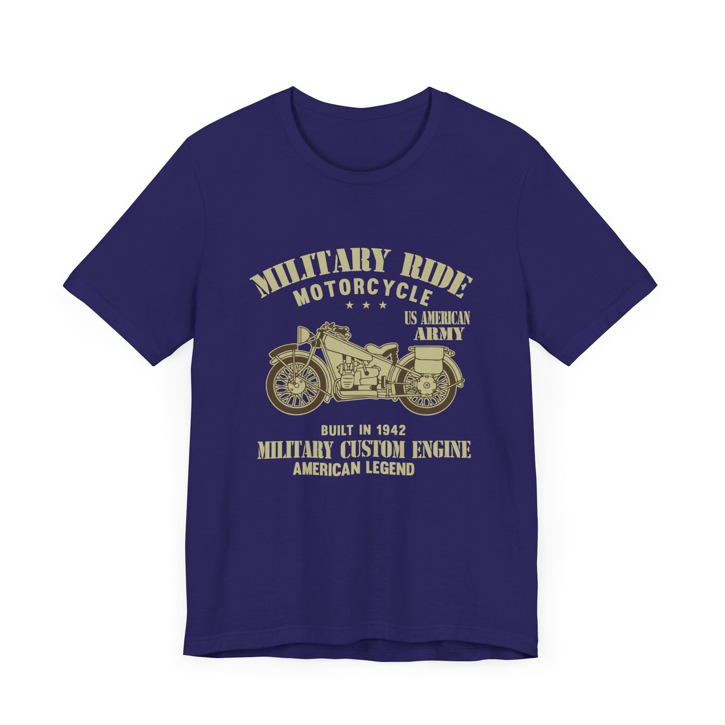 Military Ride Motorcycle - Unisex Jersey Short Sleeve Tee