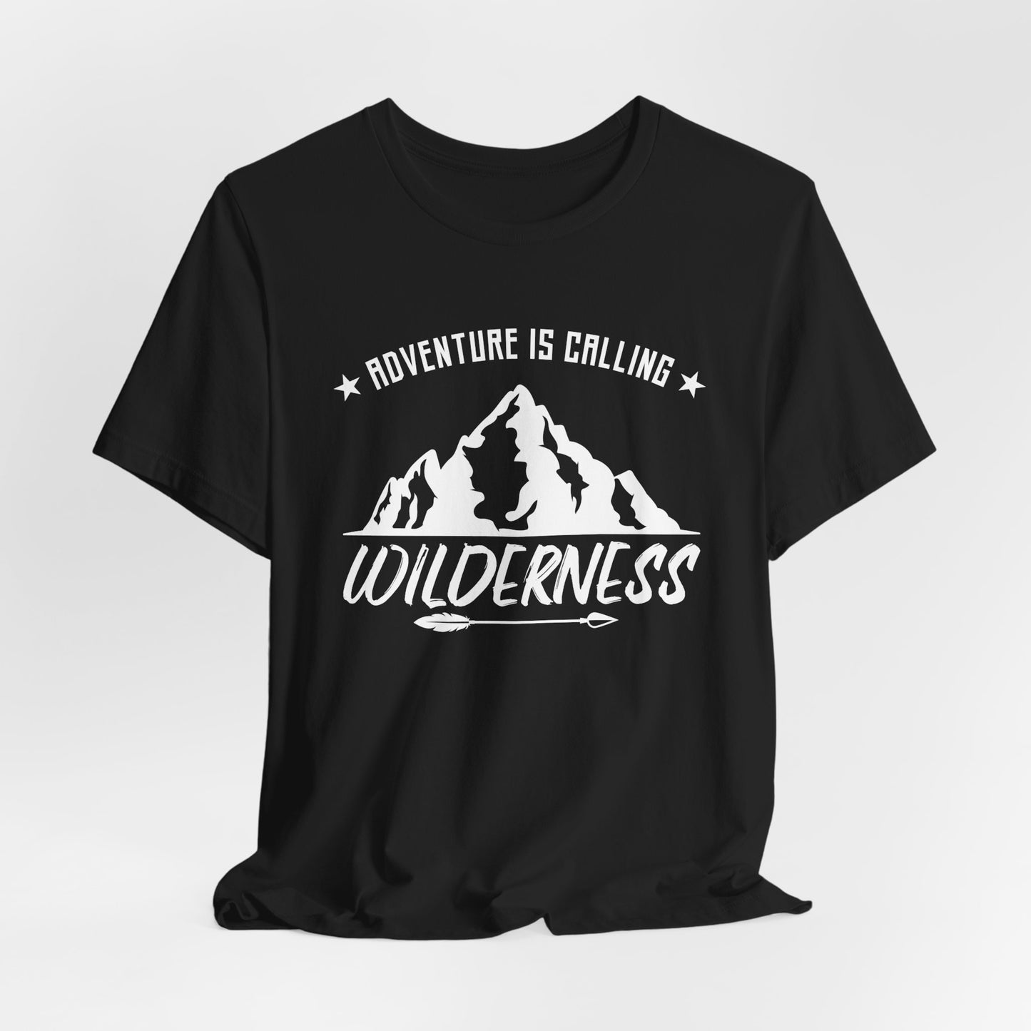 Camping: Adventure Is Calling, Wilderness - Unisex Jersey Short Sleeve Tee - 12585